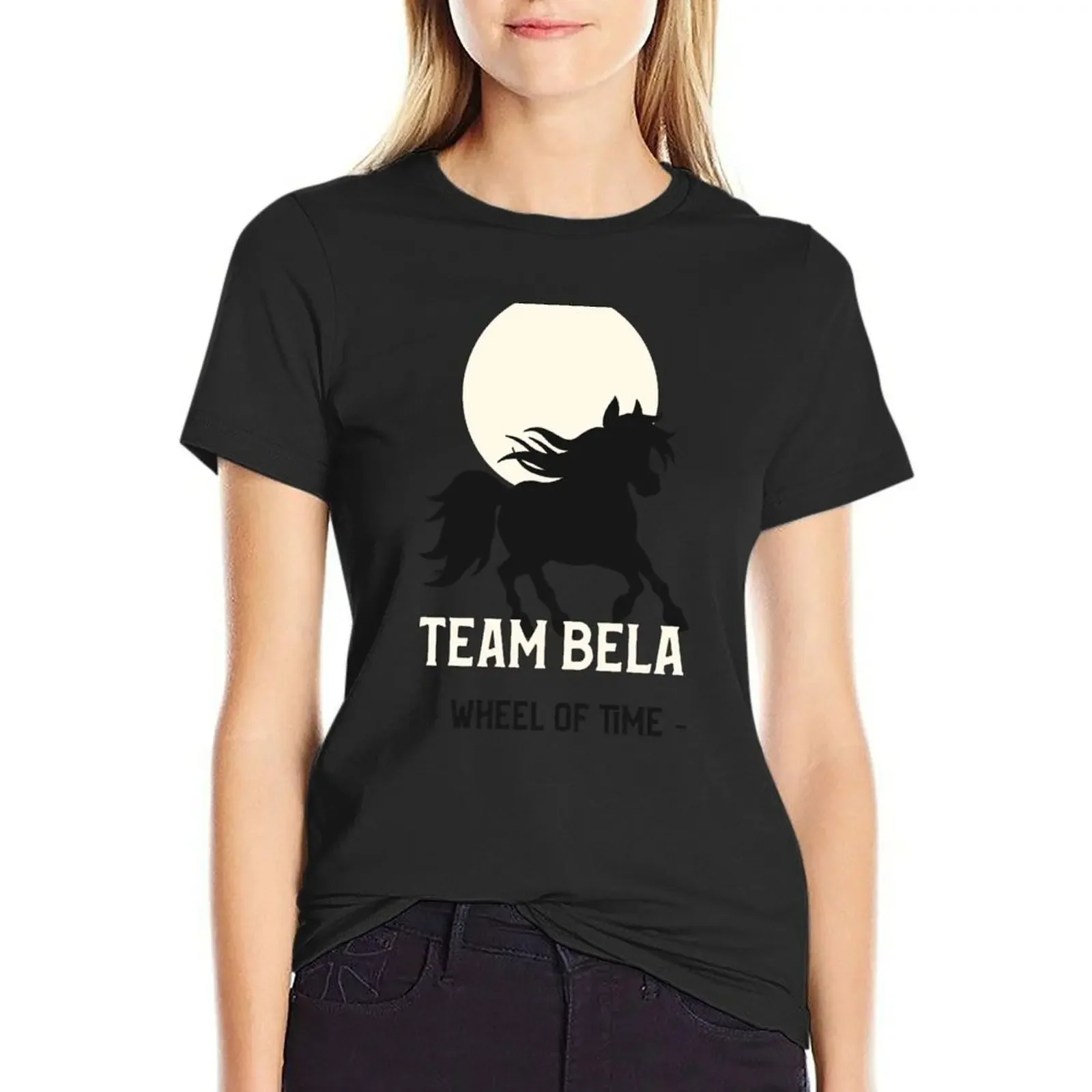 

Team Bela - wheel of time T-Shirt plus sizes Short sleeve tee kawaii clothes lady clothes white t-shirt dress for Women sexy