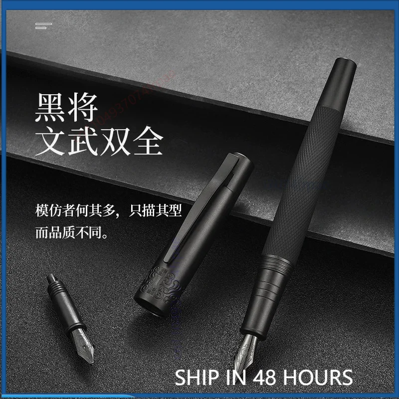 For Hongdian Black General Fountain Pen Luxury For Men Custom Art Bent Nib Business Gift Hard Pen Calligraphy Practice Writing