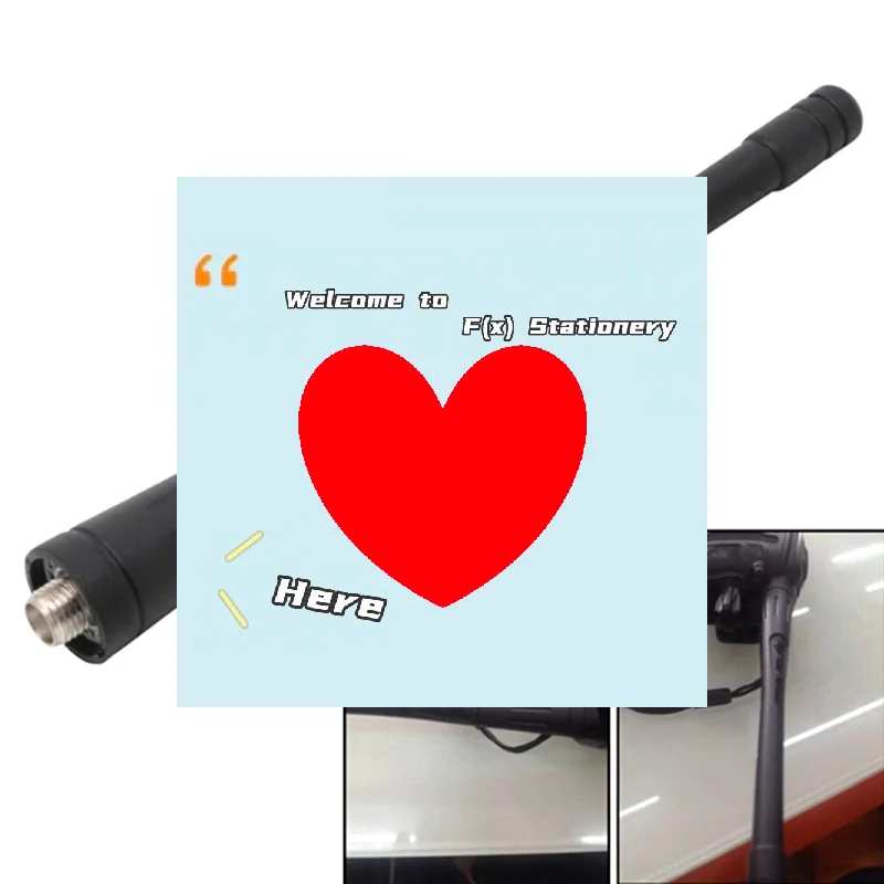 

1Pc Black High Gain Sma Female Antenna For 888s Walkie Talkie Two-way Radio-F(x)