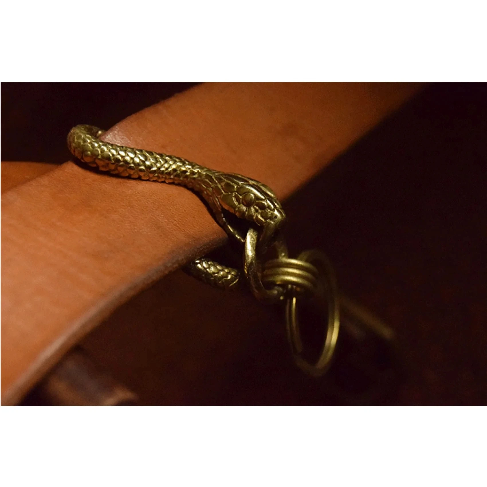 Vintage cinto chaveiro para homens, Snake Hook,Key Manager