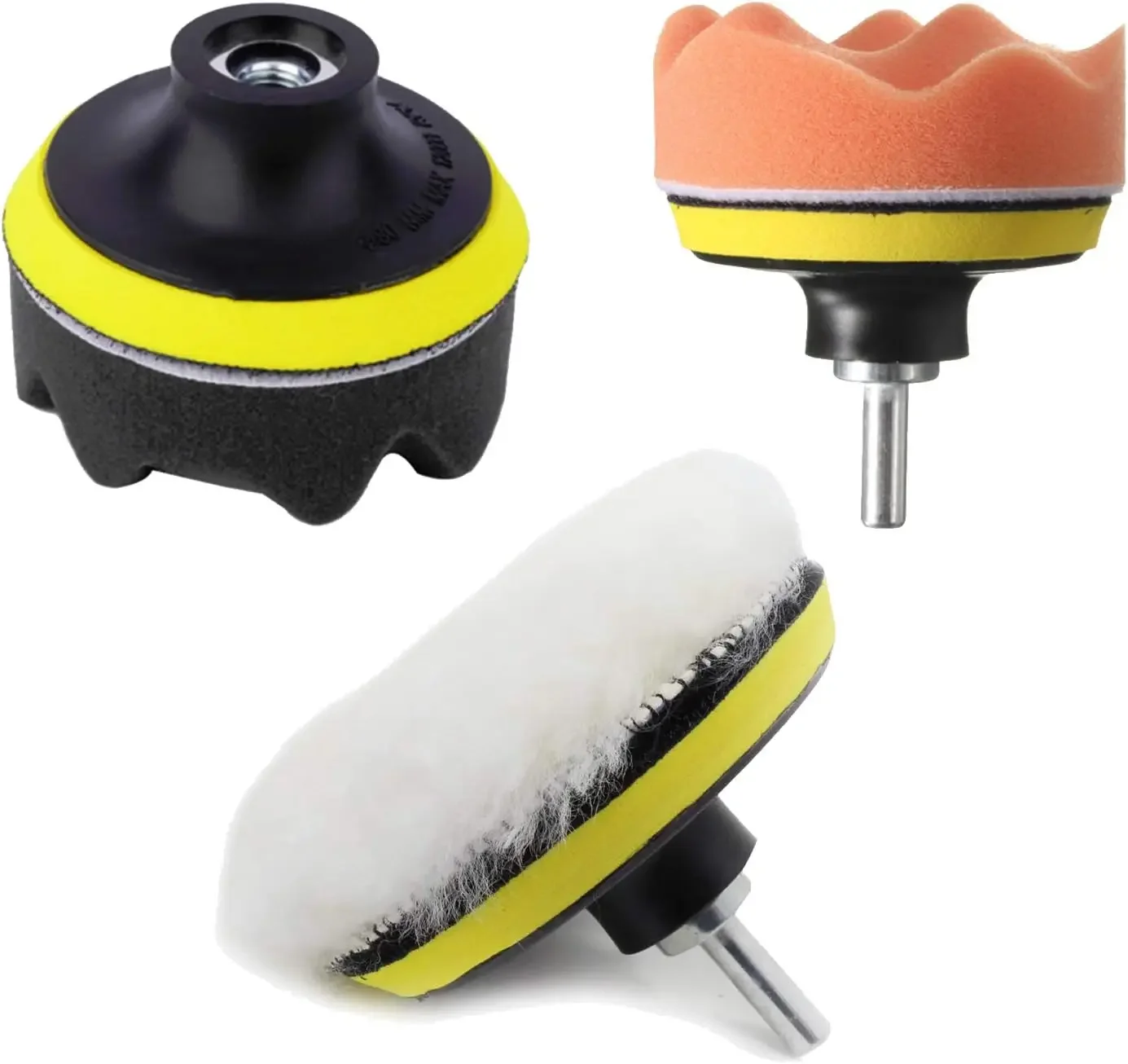 3/4/5/6 Inch Car Detailing Polishing Set with Sandpaper Sponge Wool Pad 8/15/23/30/38 Pcs for Cleaning Sanding Waxing Washing view 5