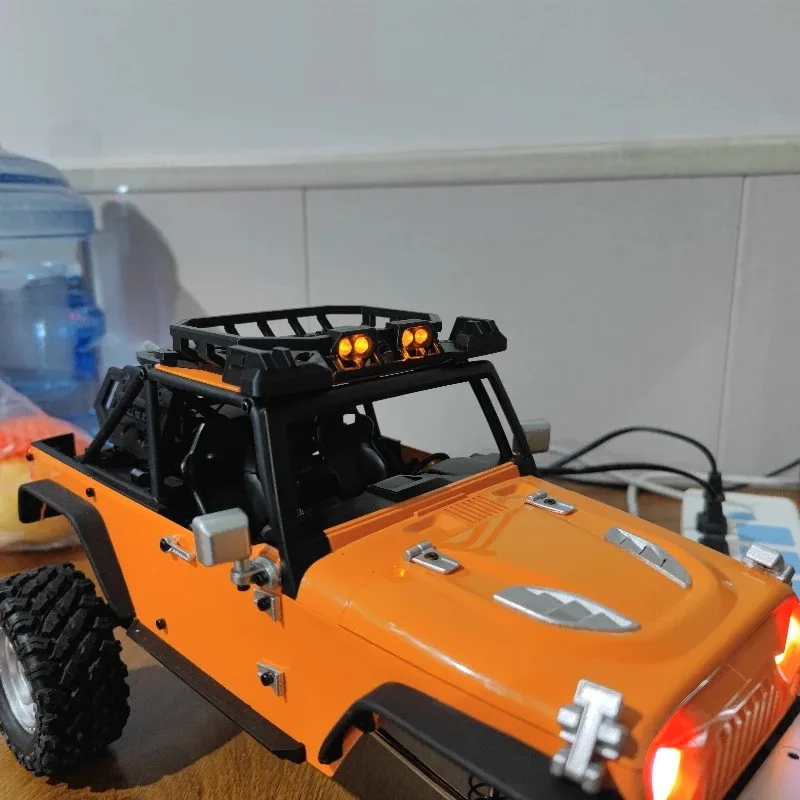 

Upgrade Parts for MJX H12Y 1/12 RC Car – Roll Cage, Roof Rack, Ladder, Toolbox, Fuel Tank Simulation Decorative Accessories