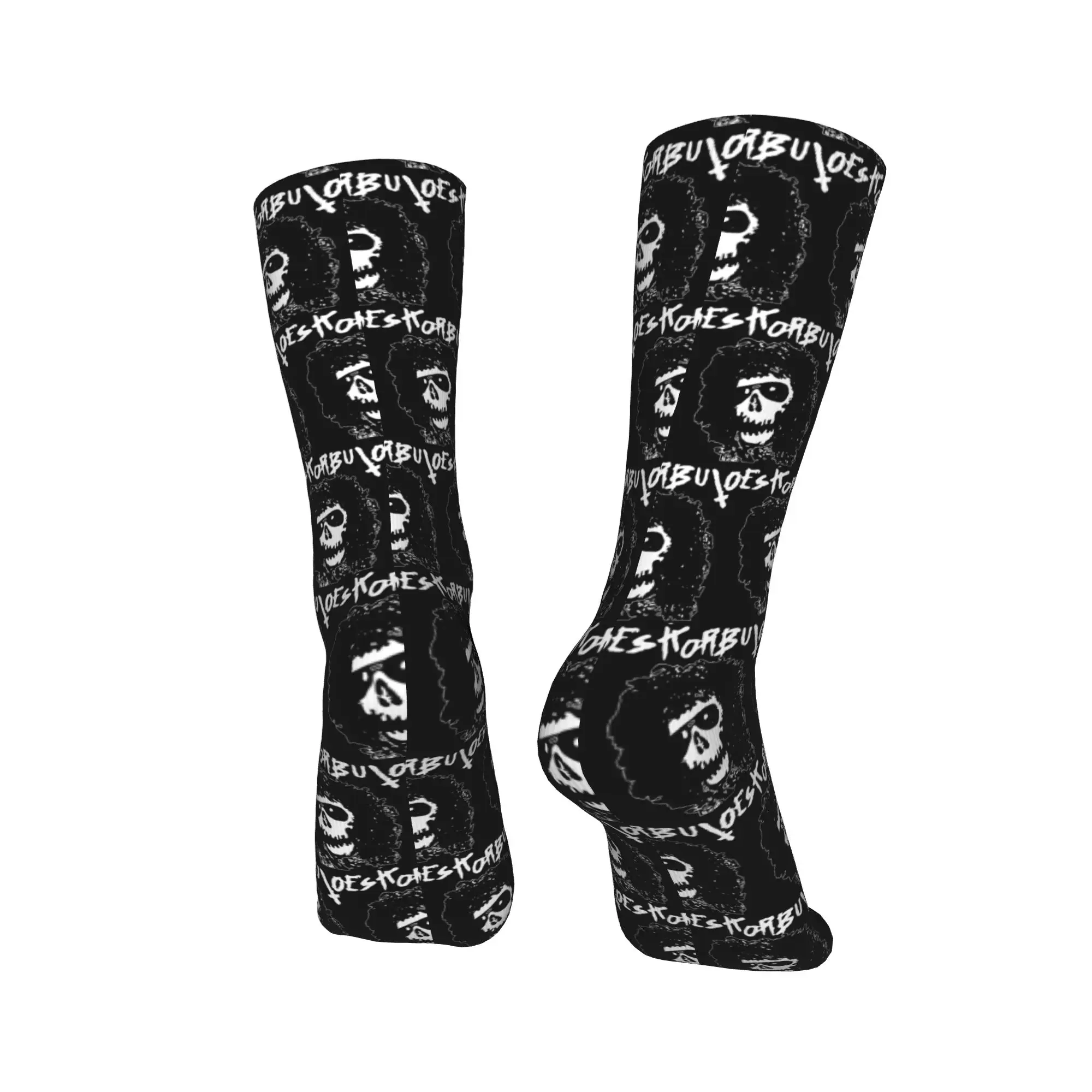 النساء الرجال الجوارب Eskorbuto الفرقة جوارب الشتاء القوطية الجوارب المريحة تصميم سكيت المضادة للانزلاق الجوارب #4