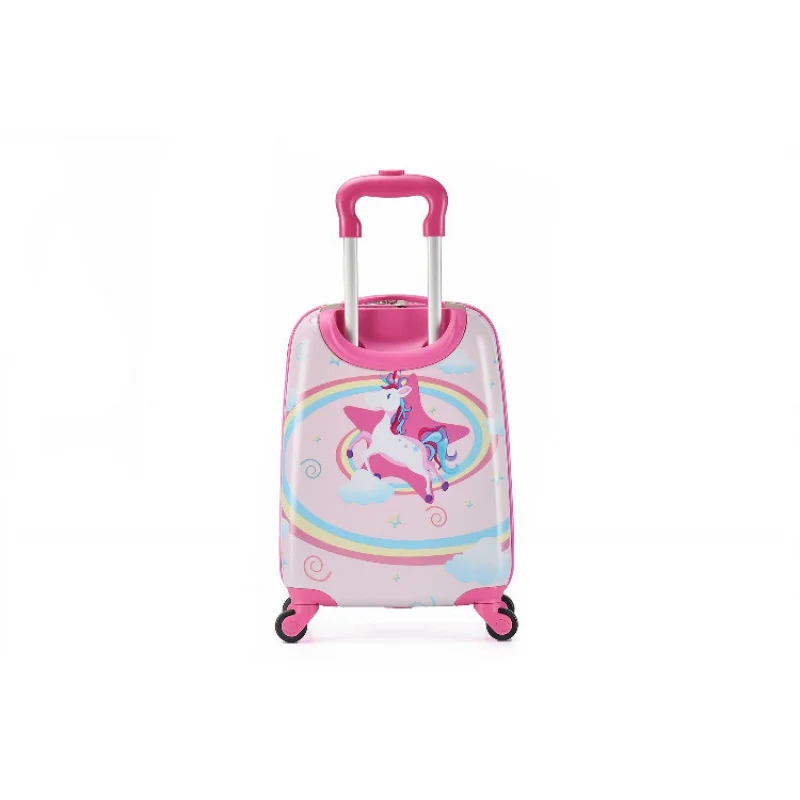 Suitcase for kids Applicable age 3-12 years old trolley18-inch 13-inch universal wheel suitcase set suit little girl luggage set