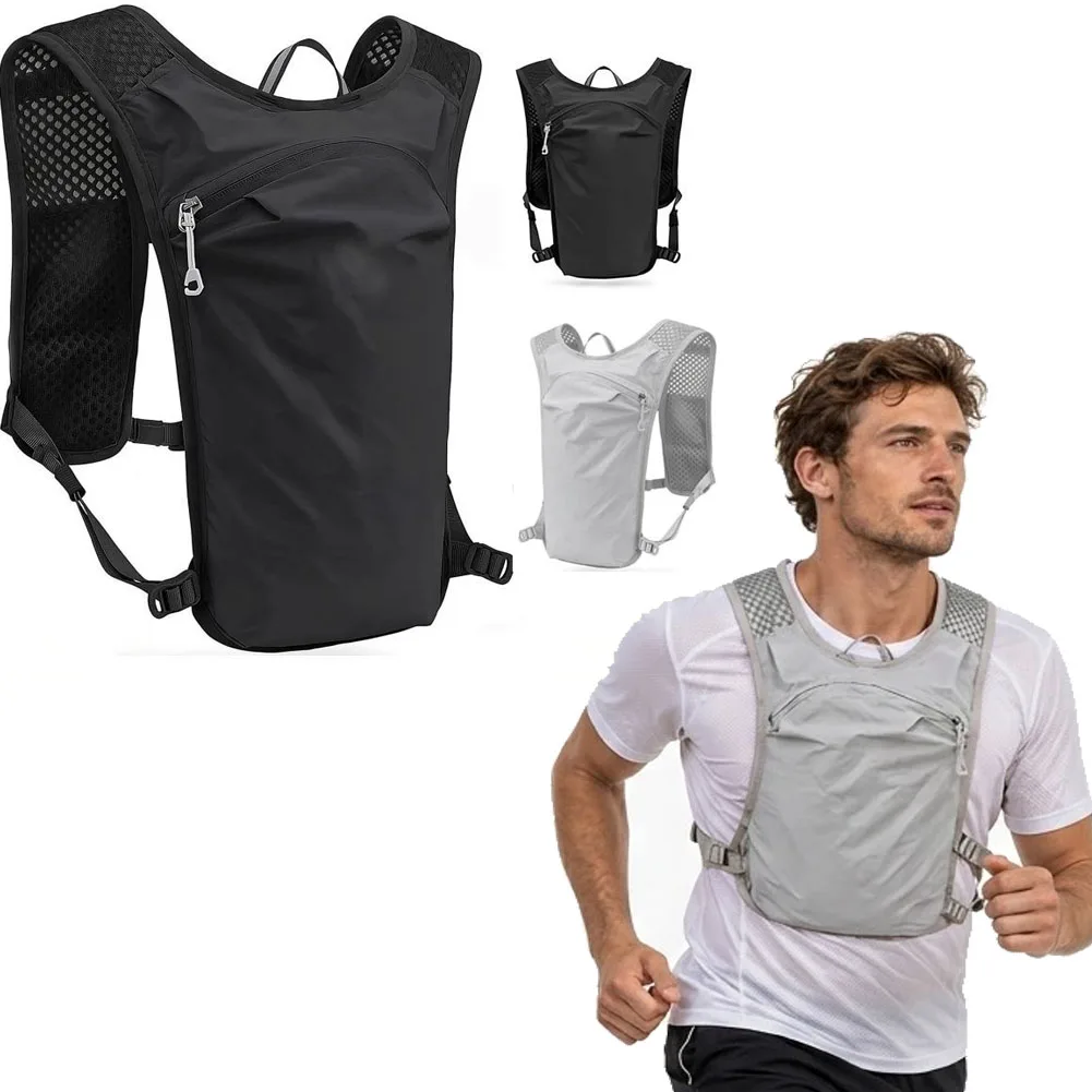 Ultra Lightweight Backpack with Water Bottle Bag, Marathon Vest Backpack, Outdoor Sports Cycling Backpack, Running Bags