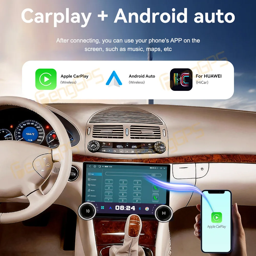 Car Accessories Radio For Mercedes-Benz E CLS W211 2005-2008 Android Auto GPS Navigation Multimedia Stereo Receiver Head Unit view 2