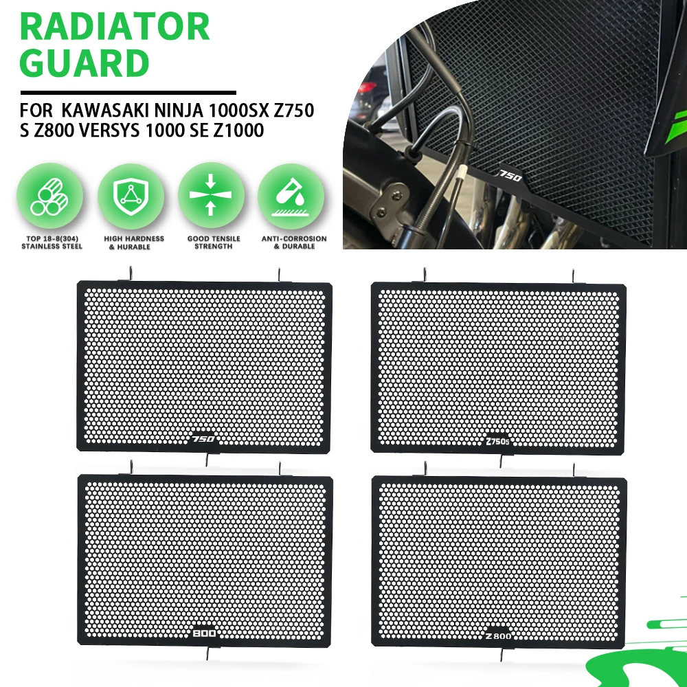 

Для Kawasaki Ninja 1000SX Z750/S Z800 Versys 1000 SE Z1000 аксессуары для мотоциклов защита радиатора крышка резервуара для воды