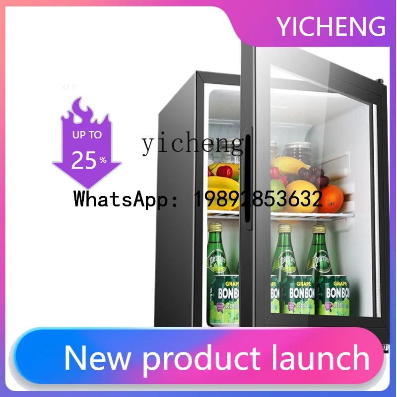 

BX Refrigerated Fresh Cabinet Transparent Glass Door Ice Bar Freezer with Lock Mini Refrigerator