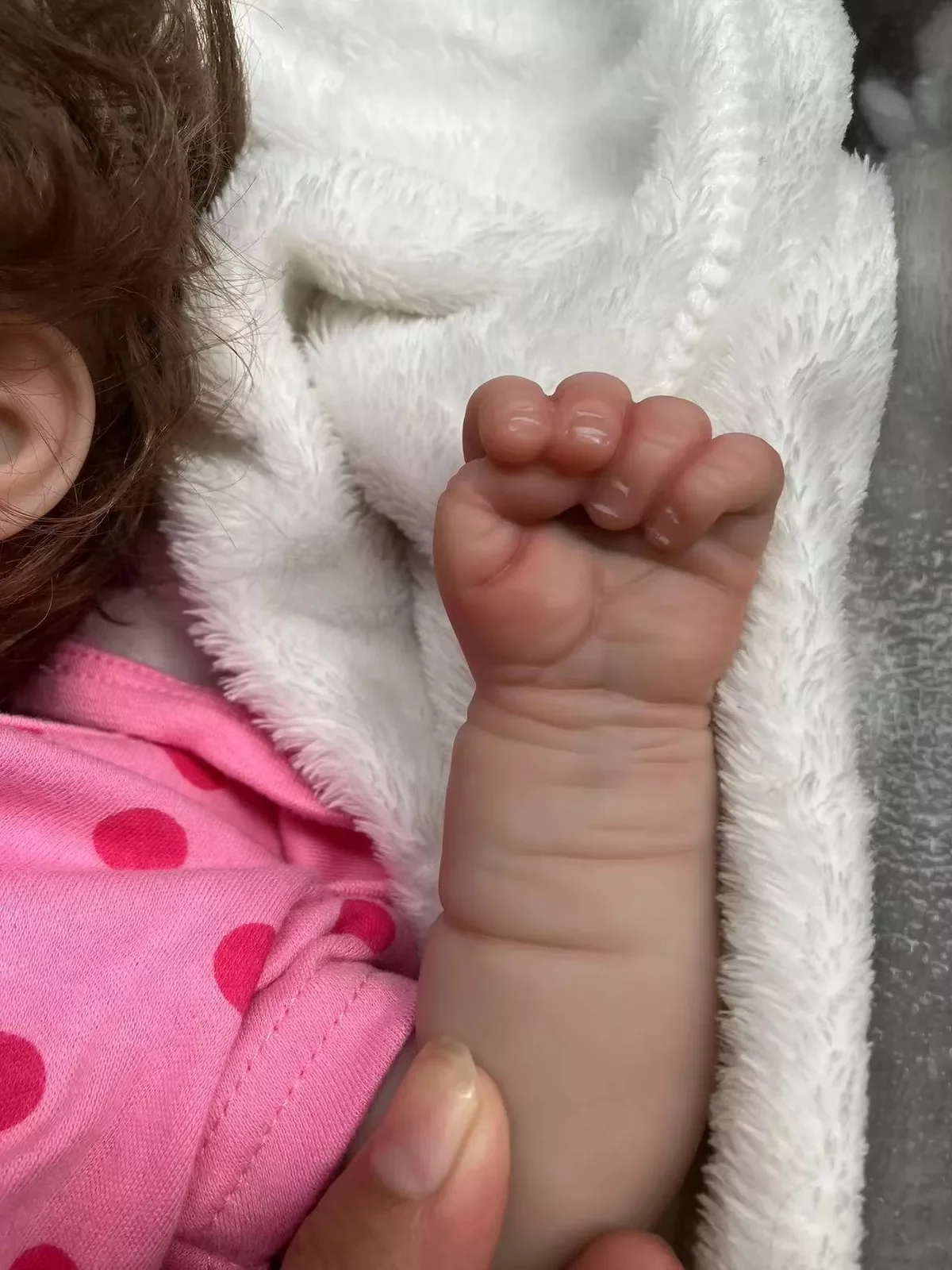 18 นิ้วสามารถเปิดปาก Pascale Soft ซิลิโคน Bebe Reborn ตุ๊กตาสาวผิวทาสีเหมือนจริงทารกแรกเกิดตุ๊กตาสาว