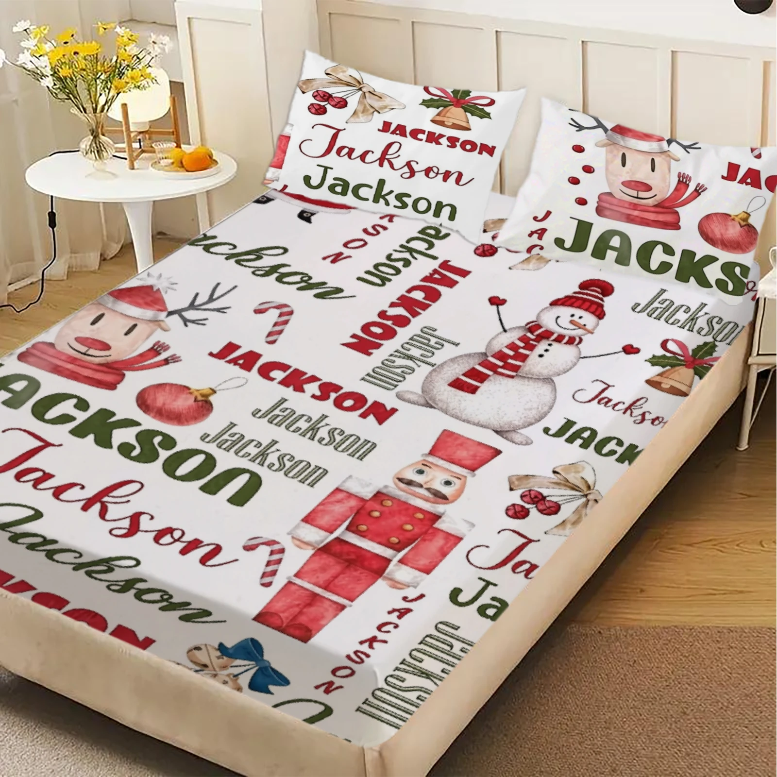 1 sztuka – świąteczna nakładka – Fitted Bed Sheets Deep Pocket recenzja i cena