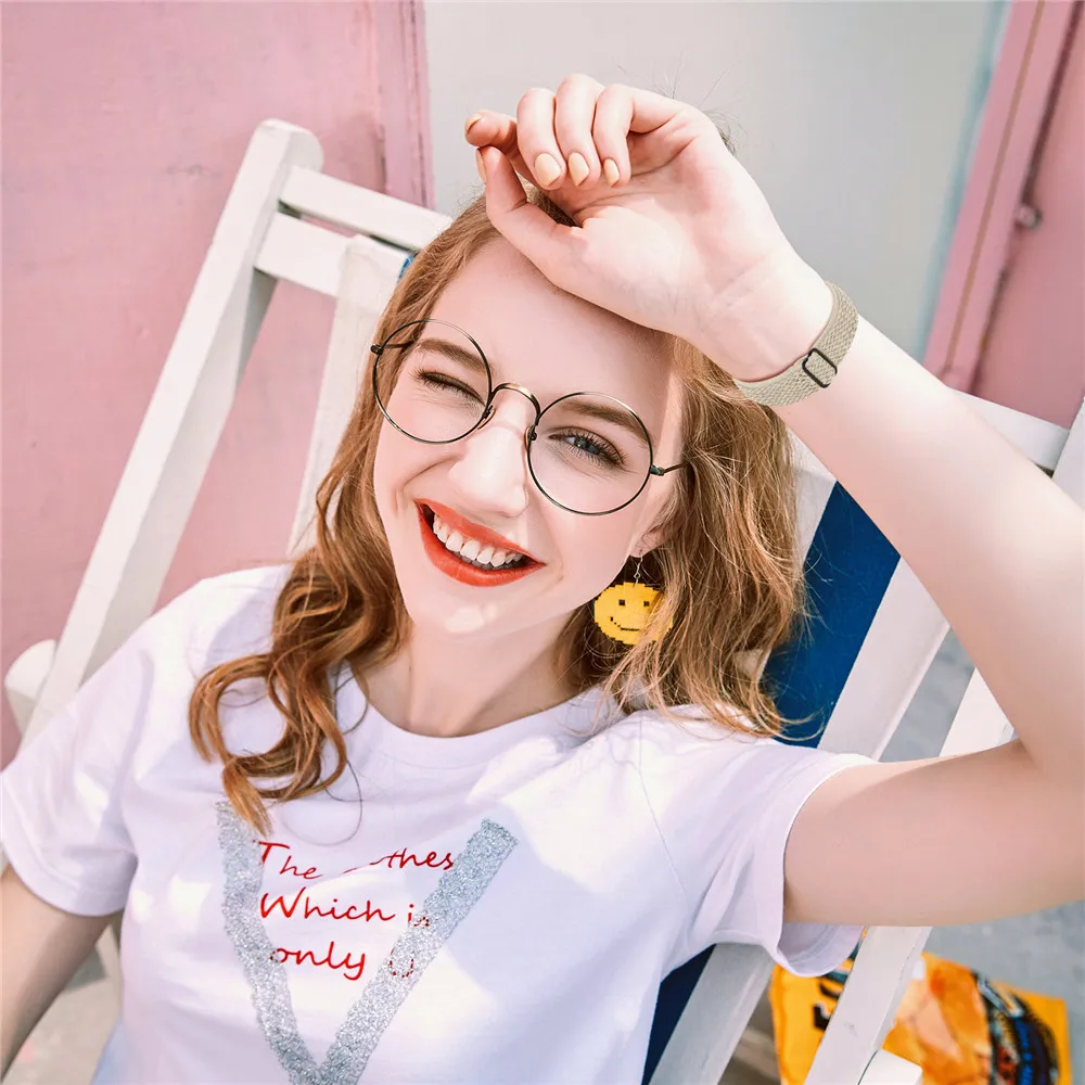 حلقة سوار نايلون مرنة لشحن Fitbit ، حزام معصم ساعة رياضية لشحن Fitbit 4 و 3 ، جديد