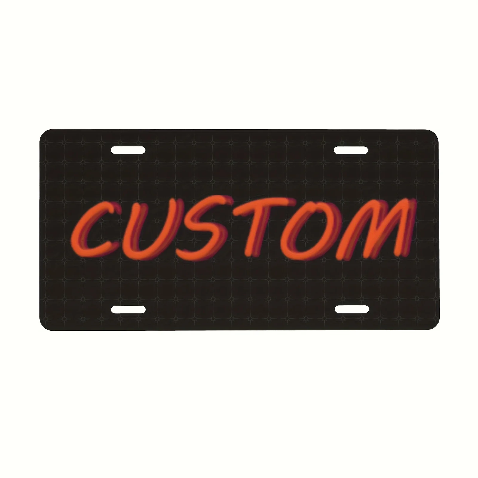 1 Stück personalisiertes Nummernschild, fügen Sie Ihr eigenes Bild oder Text hinzu, für Auto, LKW, Wohnmobil, Fahrrad, Zuhause, Café und Bar-Dekoration. Maßgeschneidert Fr