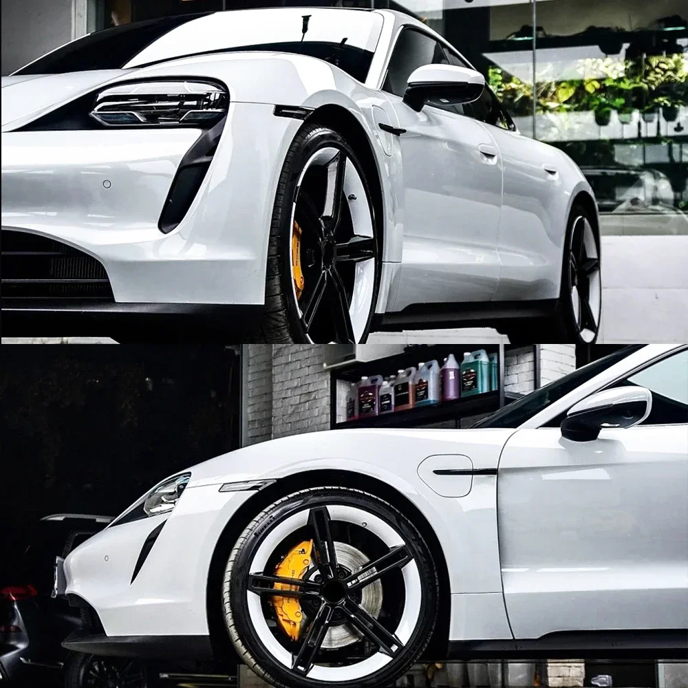 PET Carrara الأبيض السيارات ملصق PVC سيارة التفاف ملصق حائط من الفينيل اكسسوارات للمركبات غطاء فيلم السيارة التفاف احباط لاصقة تزيين