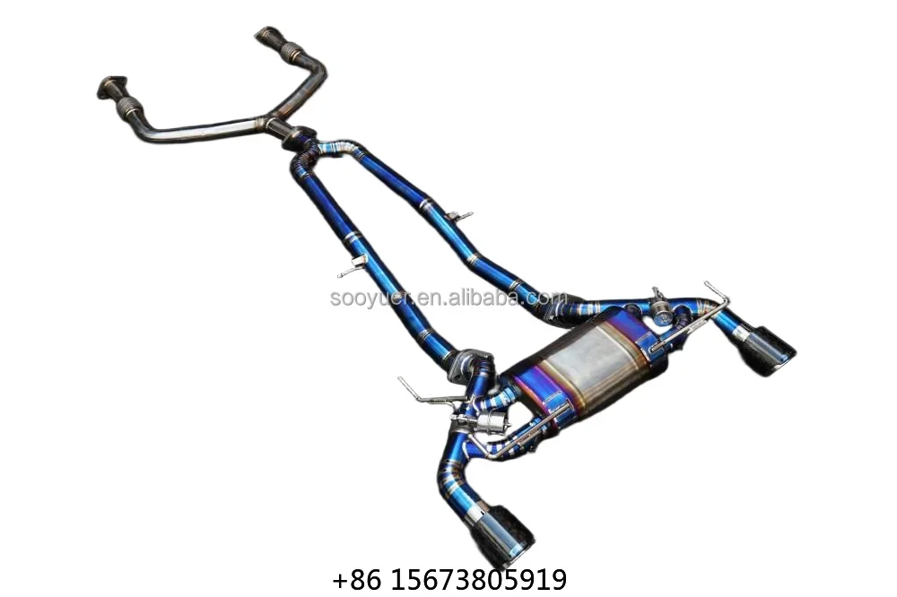 370Z 3.7L Sport Car Titanium Valvetronic Catback Exhaust Muffler Customed Lightweight High Flow Enhances Sound