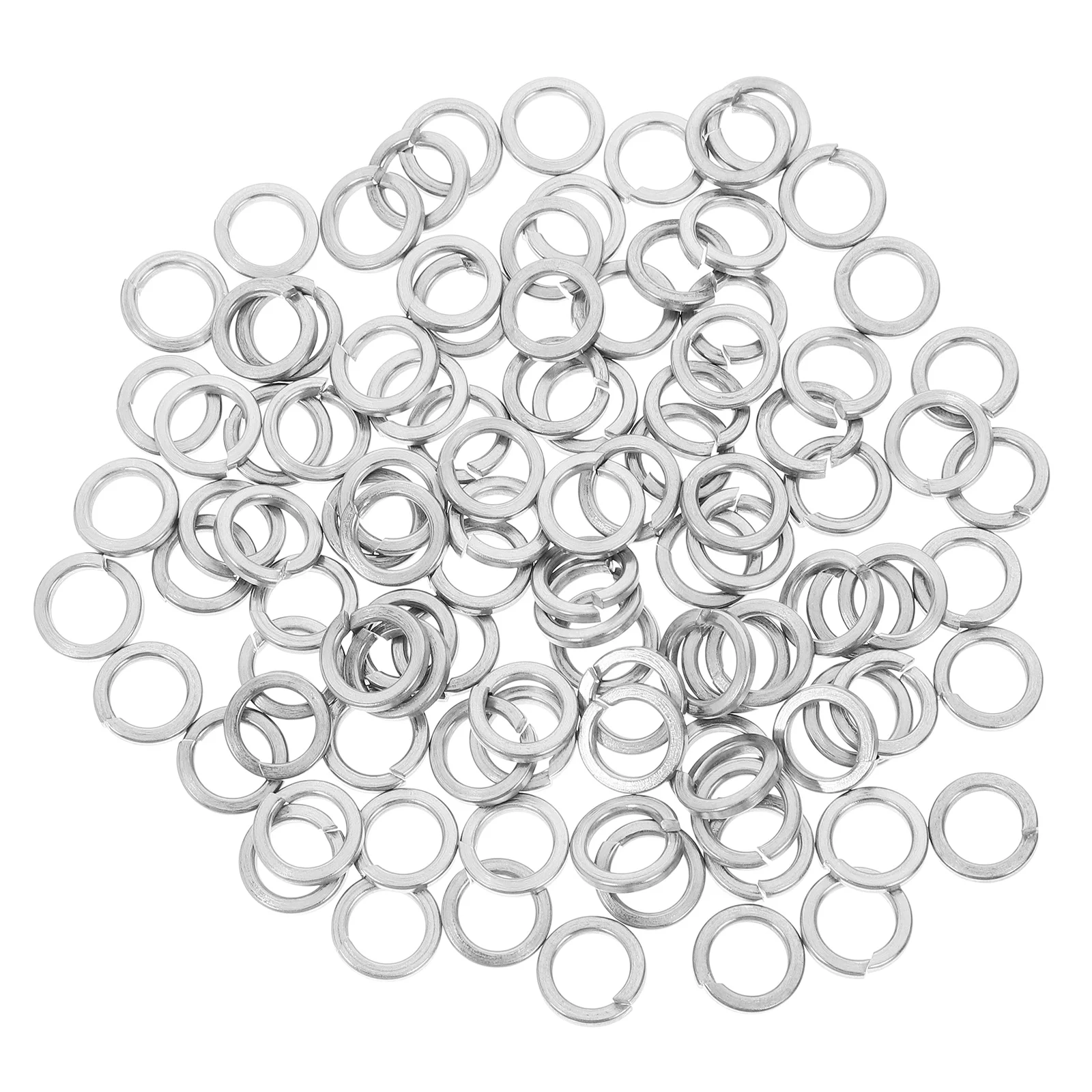 

100 Pcs Stainless Steel Spring Lock Washers Hardware Repair Washer General Use Not Easy to Lose Bright Color