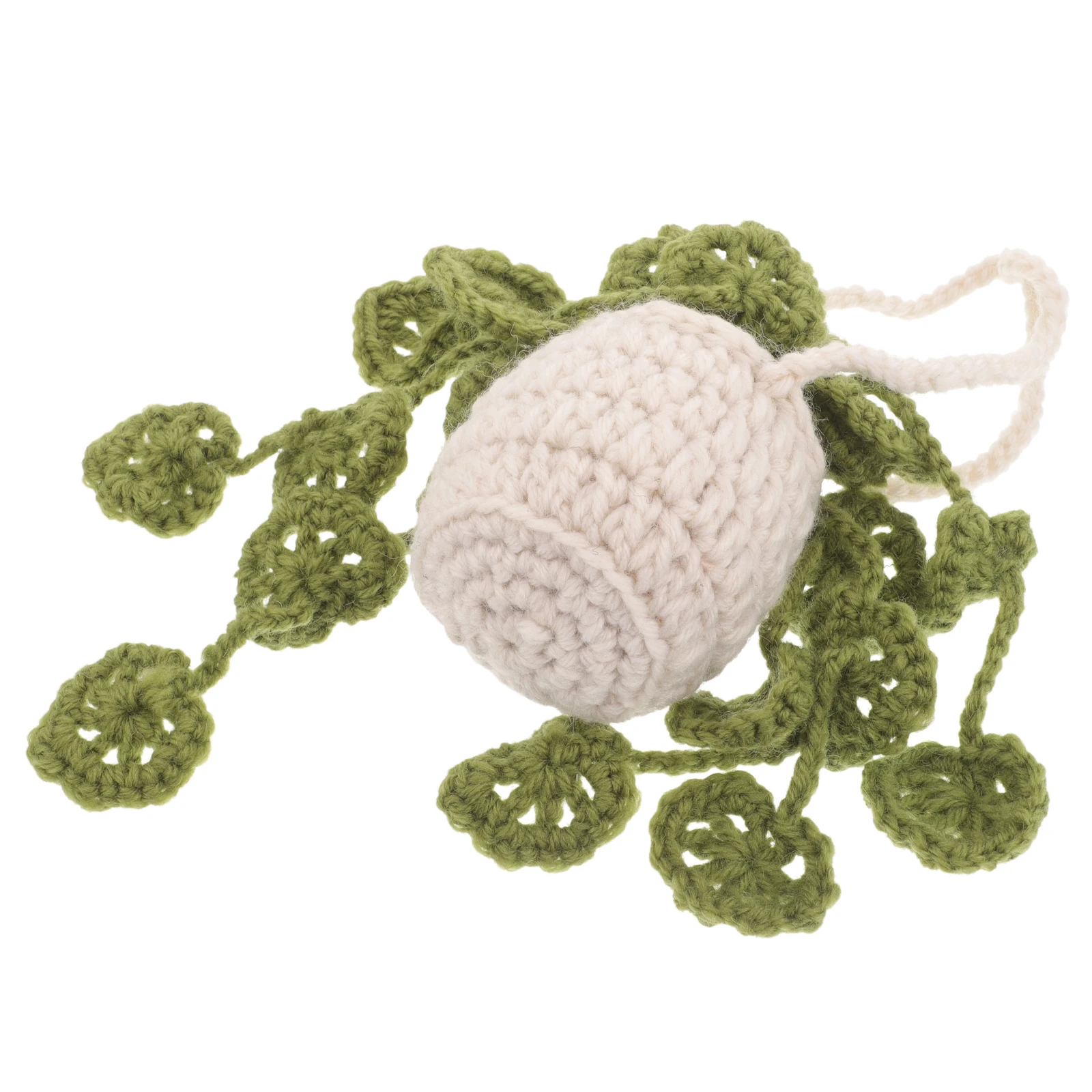

Car Wool Jewelry Rearview Mirror Ornament inside The Potted Plants Accessories Yarn Pendant