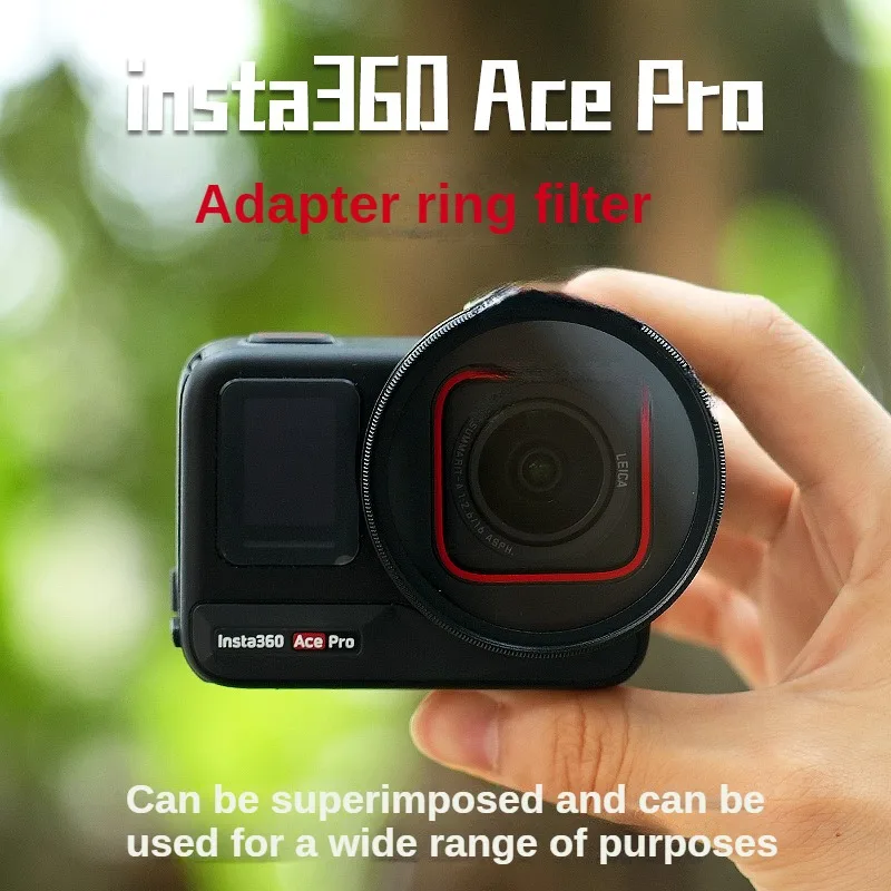 For Insta360 Ace Pro 52mm Adapter Ring Threaded Filter ND Dimming CPL Polarization UV Protection Anti Light Damage Micro