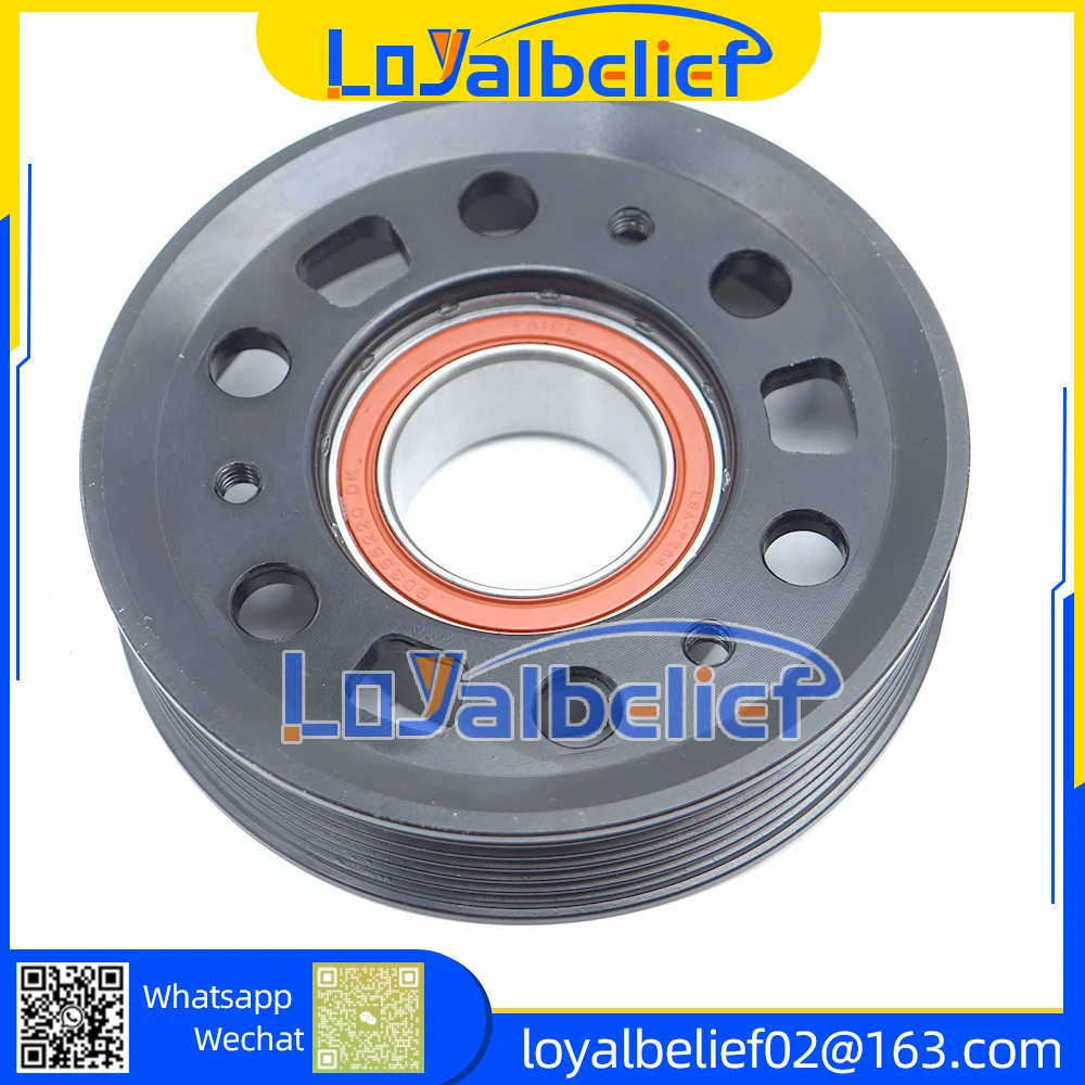 Nowe koło pasowe sprzęgła sprężarki klimatyzacji PXE16 AC do VW Volkswagen TIGUAN JETTA 1.9 2.0 1K 0820803 S 1K 0820803 Q 1K 0820808 DX — zdjęcie 4