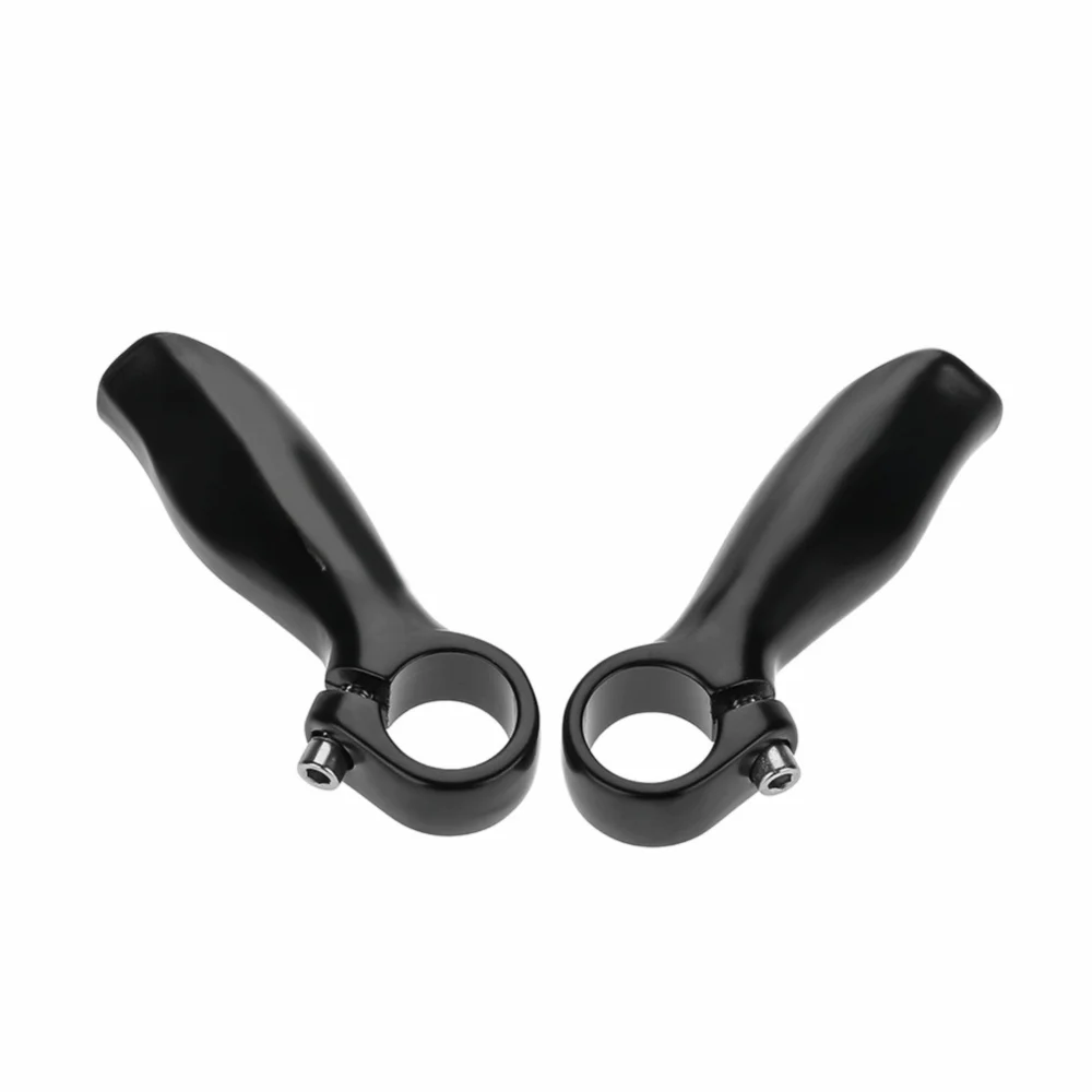 

1 пара черных наконечников велосипедных рулей из алюминиевого сплава, эргономичные наконечники руля диаметром 22,2 мм, длина 11 см с стопорами, наконечники руля MTB