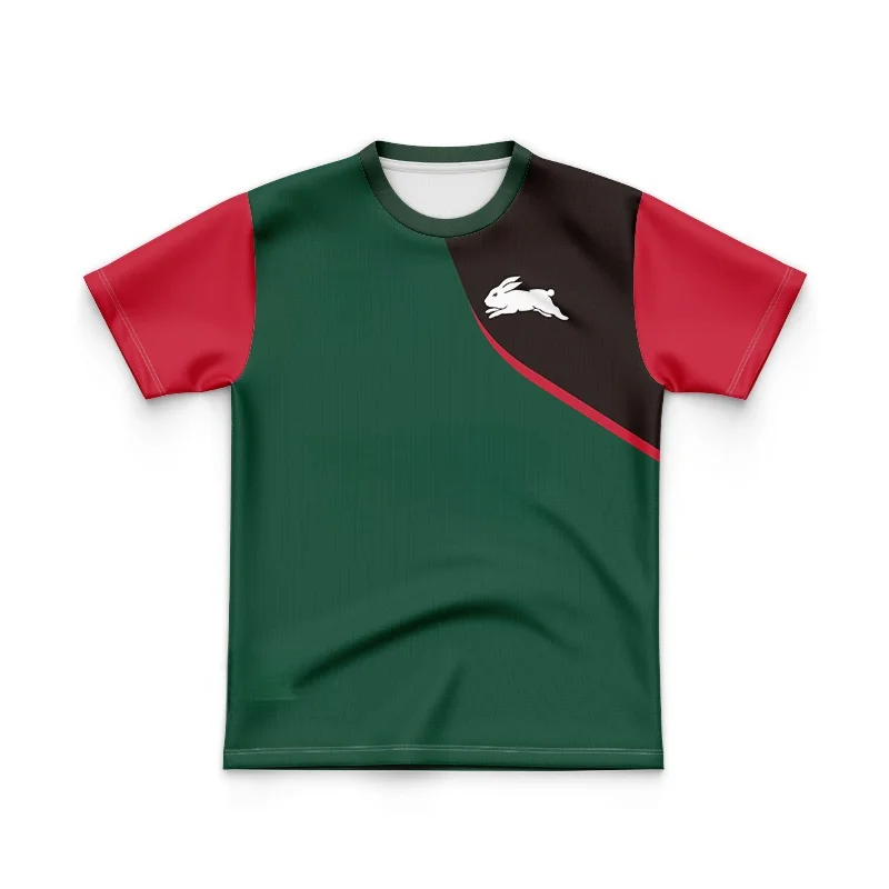 KIDS  2024 Training T-shirt South Sydney Rabitos Green Shirt