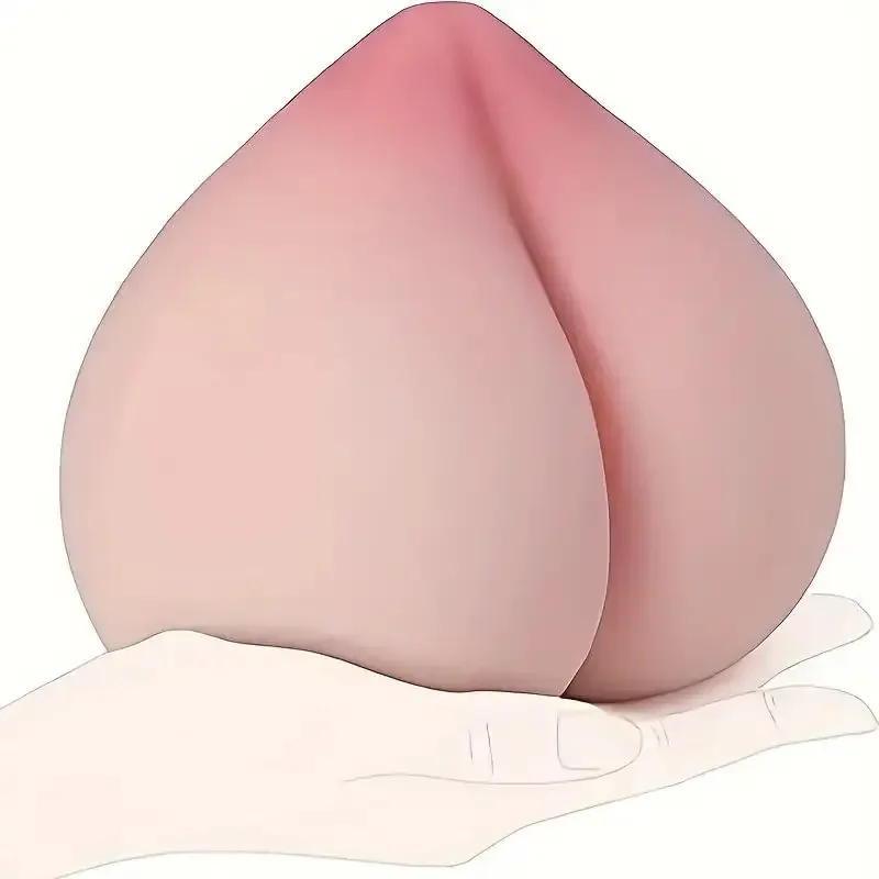 Peach Shaped Male Masturbator Adult Sex Toys for Men, Male Masturbator Sex Dolls,, Portable Silicone Pussy Masturbation Cups