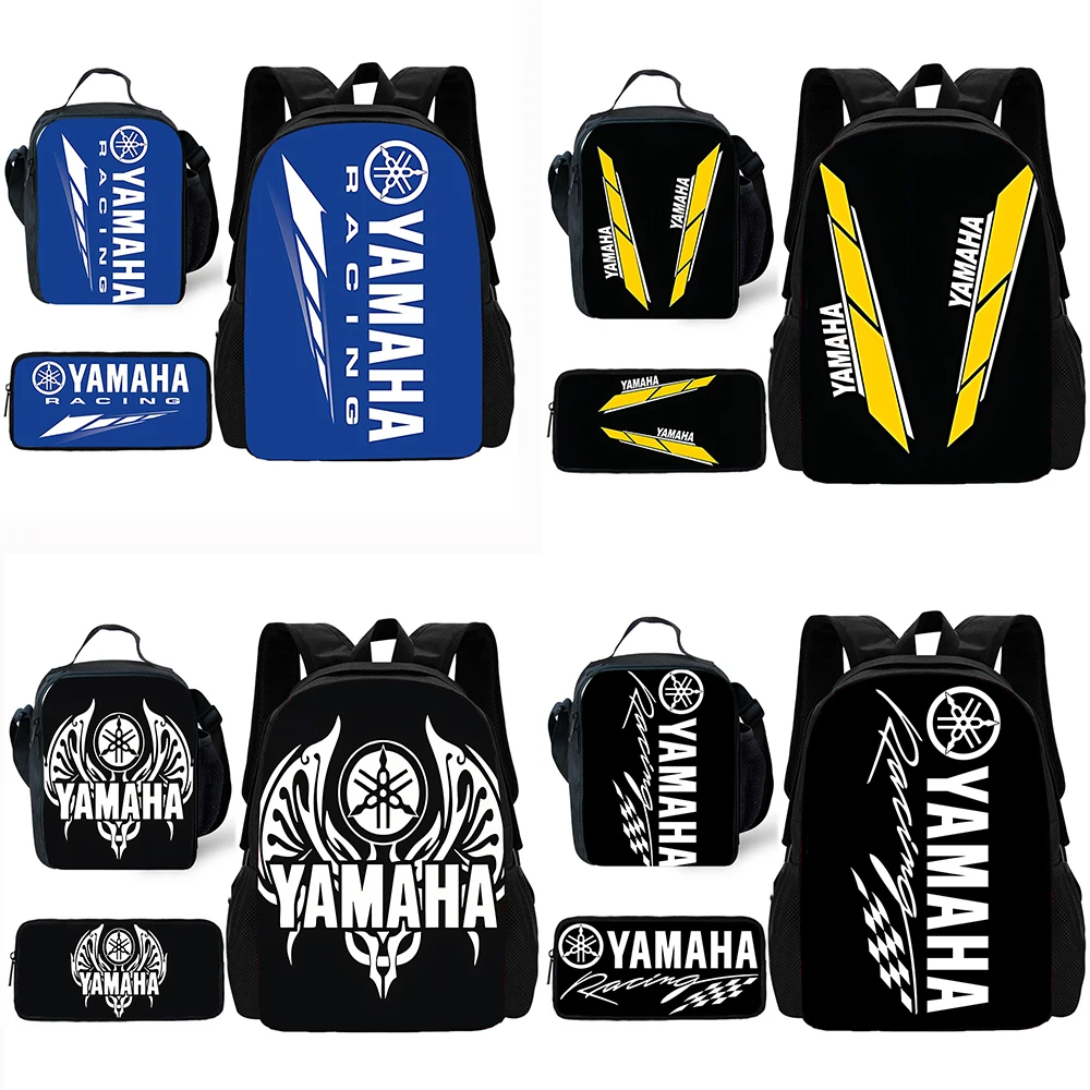 Child School For Y-Yamahas Backpack with Lunch Bags ,Pencil Bags ,School Bags for Boys Girls Best Gift