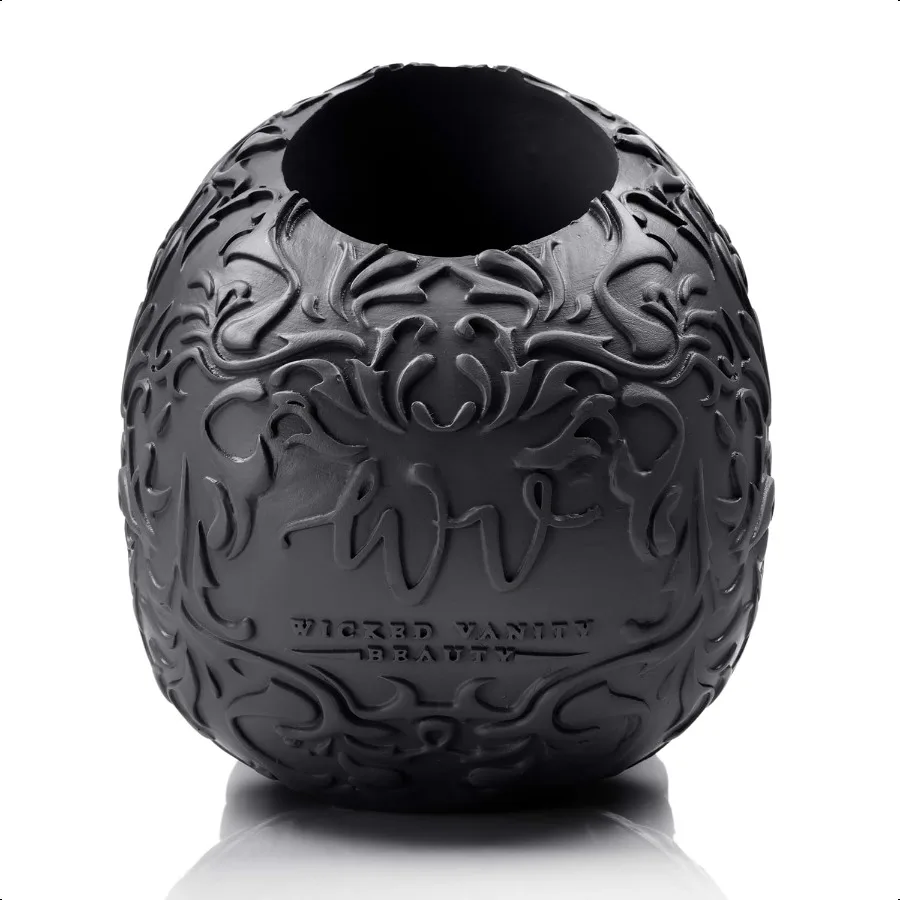 Tempat Kuas Rias Tengkorak Tempat Pena Meja Rias Organizer Kantor Penanam Dekorasi Alat Tulis