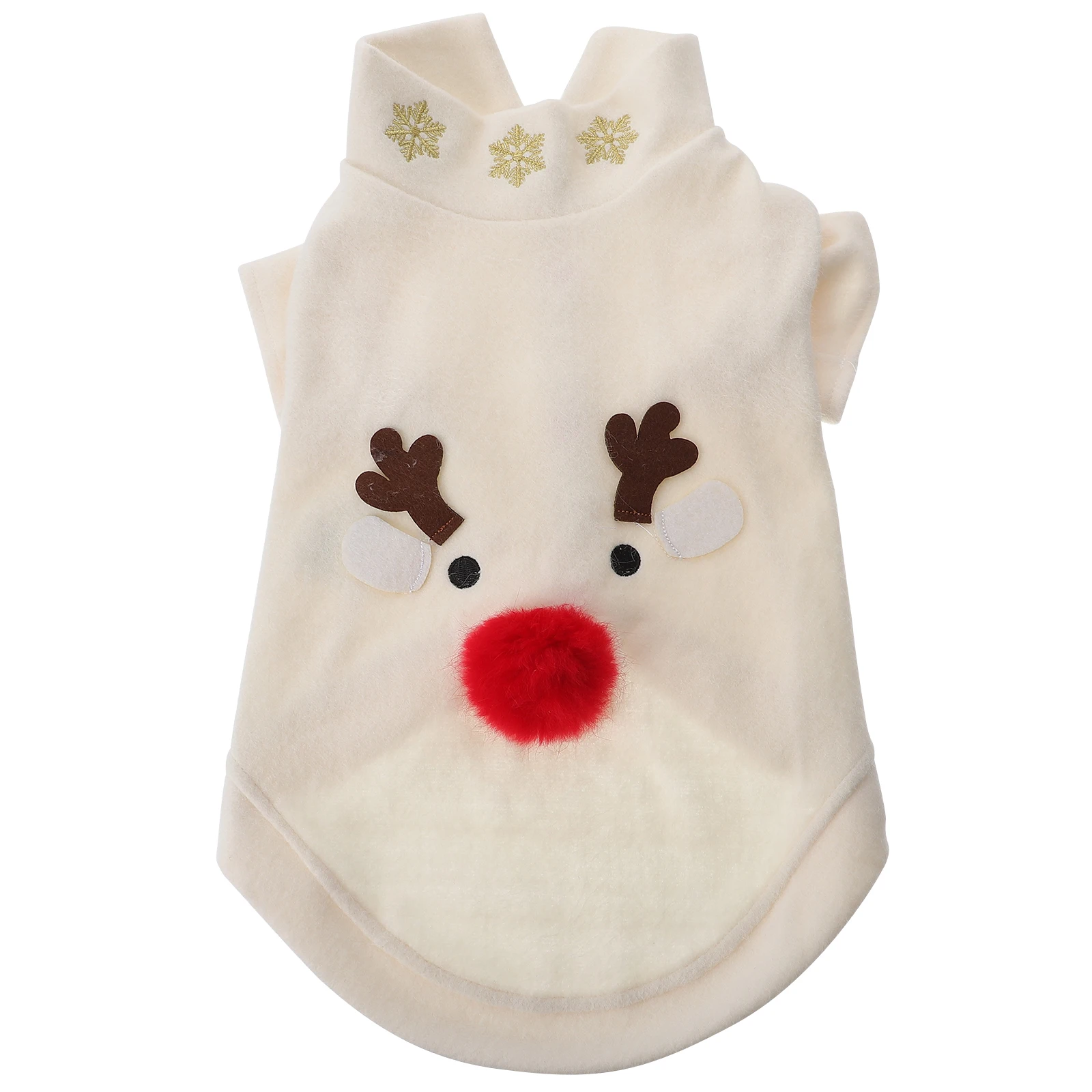 

Winter Accessories Pet Pattern Clothing Toy Christmas Costume White Dog