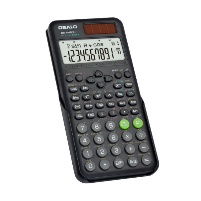 OS-991MS II ABS آلة حاسبة علمية للطاقة الشمسية 417 وظيفة أنواع الآلات الحاسبة الطلابية متعددة الوظائف