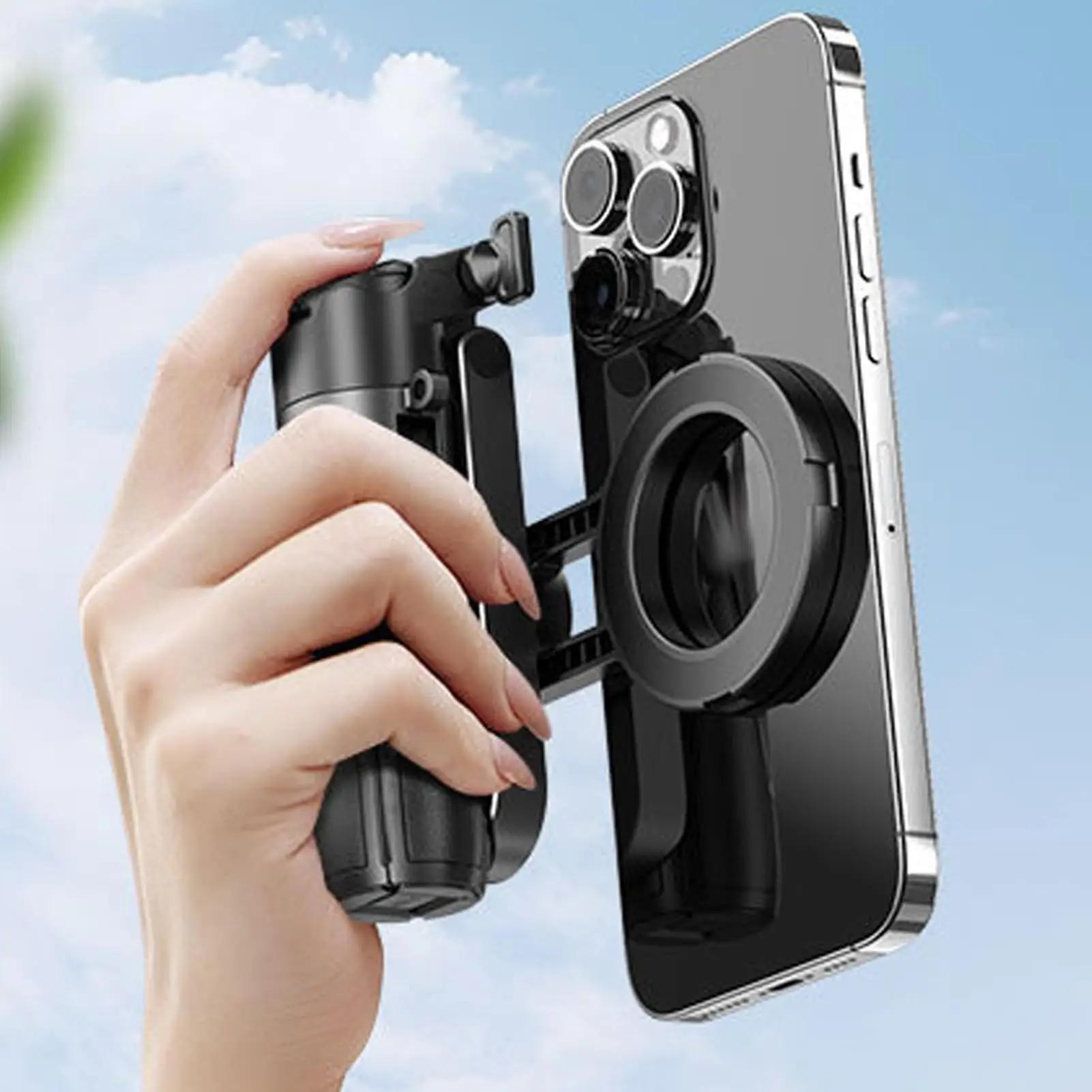 

Tripod For Cell Phone Magnetic Travel Selfie Stick 360 Degree Rotatable Extendable Phone Stand With Wireless Remote For