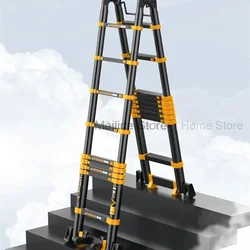 Modern Aluminum Alloy Telescopic Ladders for Home Furniture Portable Ladder Multifunction Folding Household Straight Ladders