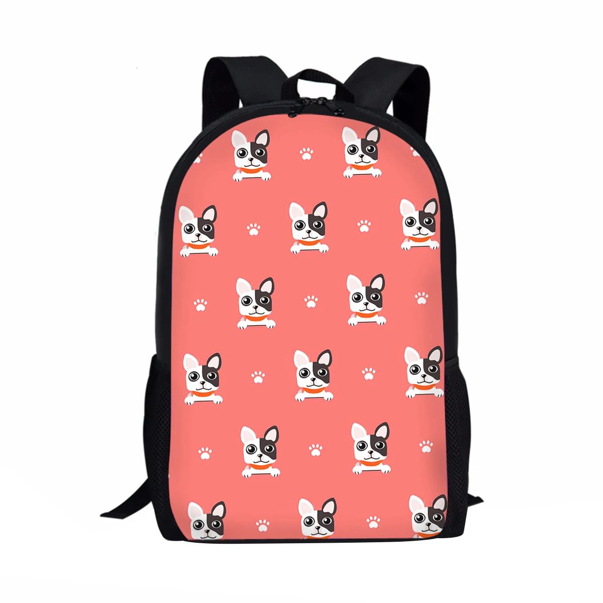 Saco de escola colorido Dog Paw para adolescentes, Mochila de ombro para crianças, meninos e meninas, mochilas infantis