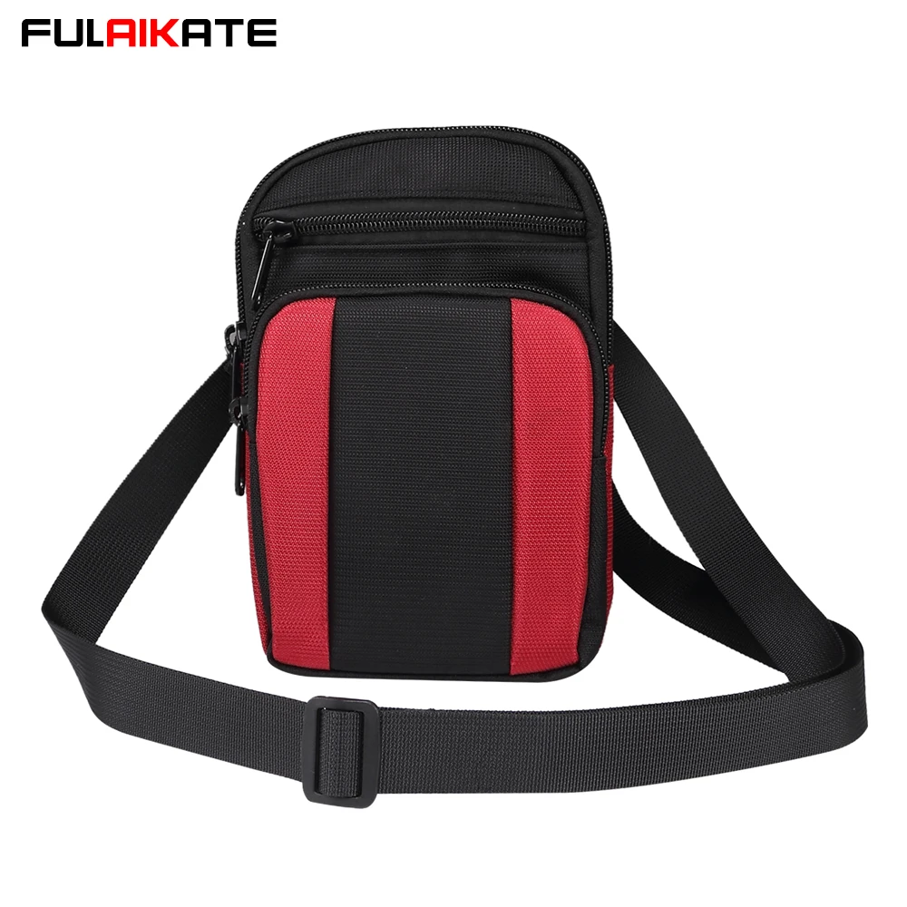 

FULAIKATE 7.2" Men's Belt Mobile Phone Bag Multifunction Waist Pouch for iPhone15 Pro Max Card Pocket Case Holster for S24 Ultra