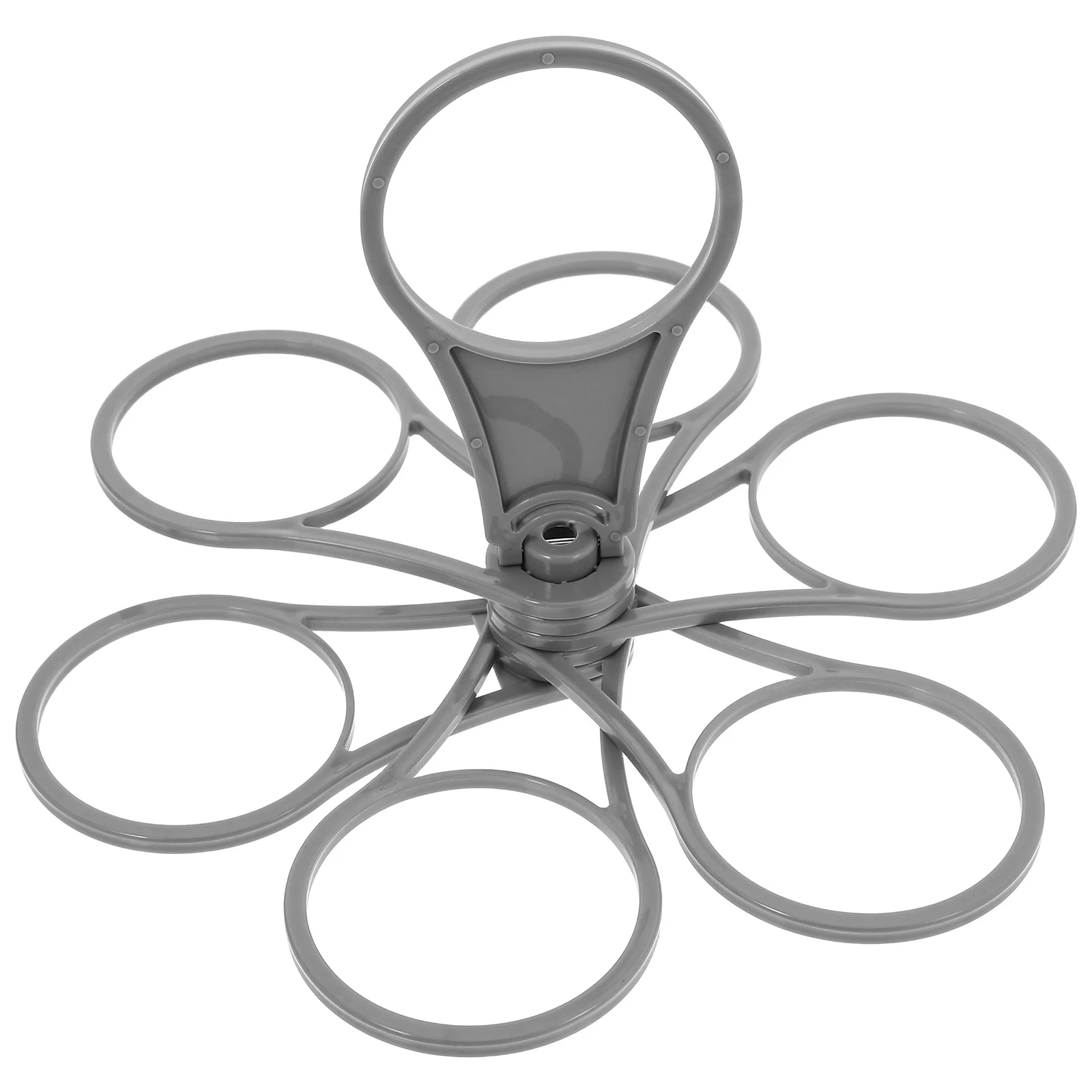 

Foldable Portable Cup Holder Coffee Carrier Handle Drink Lifter Beer Takeout Plastic Rotating Foldaway Beverage Caddy Creative