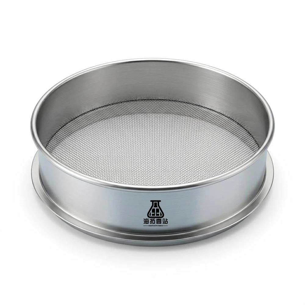 1 szt. Laboratorium 12-200 Mesh standardowe sito testowe ze stali nierdzewnej średnica 20cm sito do pobierania próbek mąki z dwuwarstwową ramką wykrawającą — zdjęcie produktu 6