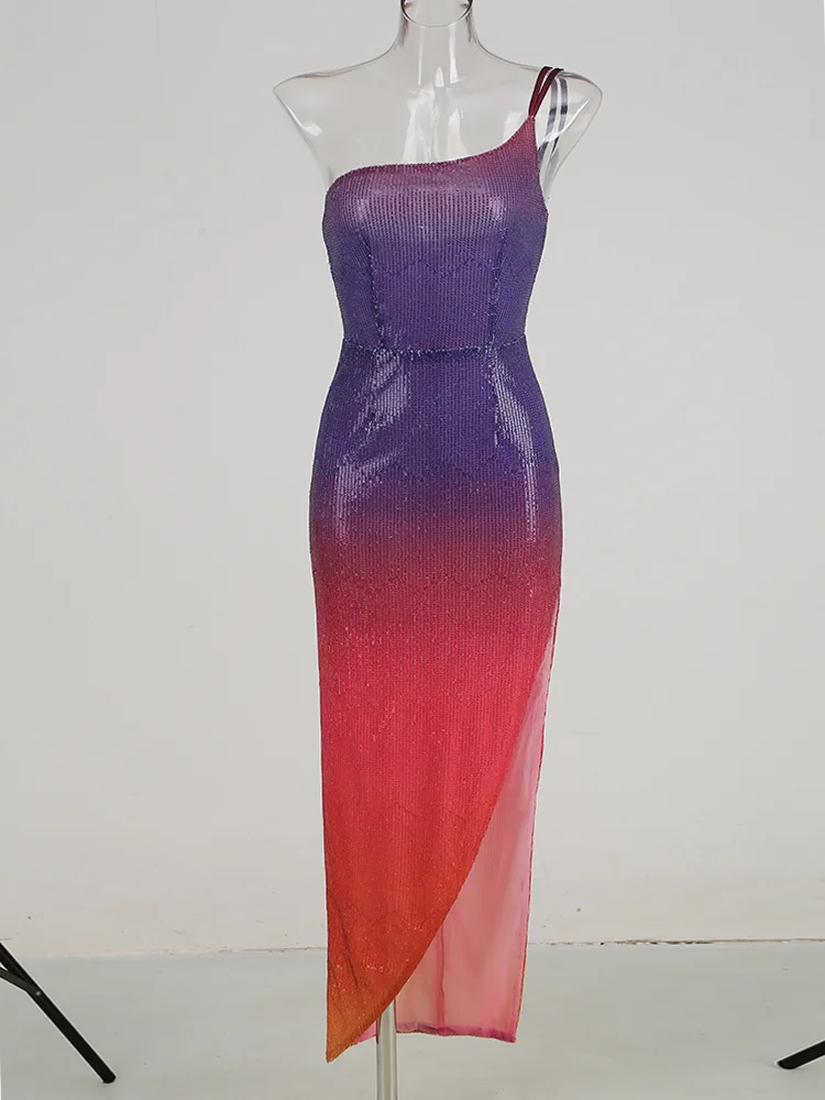 ZNS Schicke elegante Kleider, modisches Abendkleid für Club, sexy, figurbetonte lange Kleider, 2025, Sommer, neues Luxus-Partykleid, Brithday-Outfits