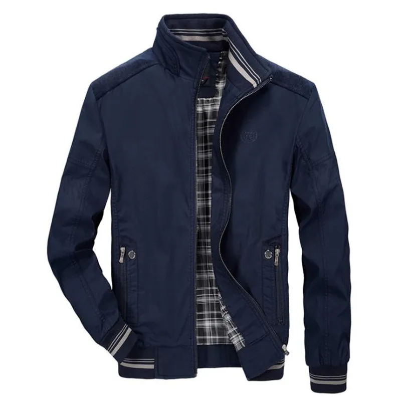 

Spring Autumn Casual Solid Fashion Slim Bomber Jacket Men Overcoat New Arrival Baseball Men's Jacket