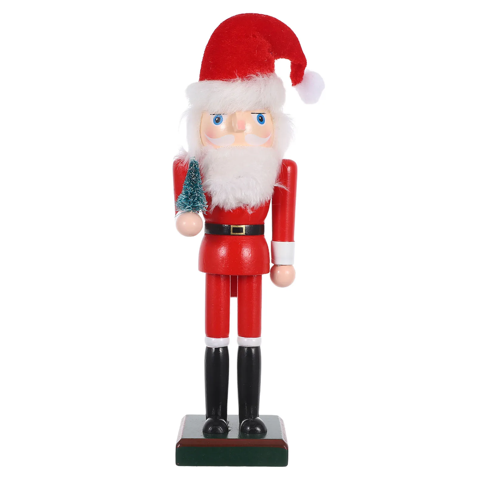 

Santa Nutcracker 25Cm Wooden Christmas Decoration Holiday Tabletop Mantel Fireplace Ornament Classic Nutcracker Soldier Statue