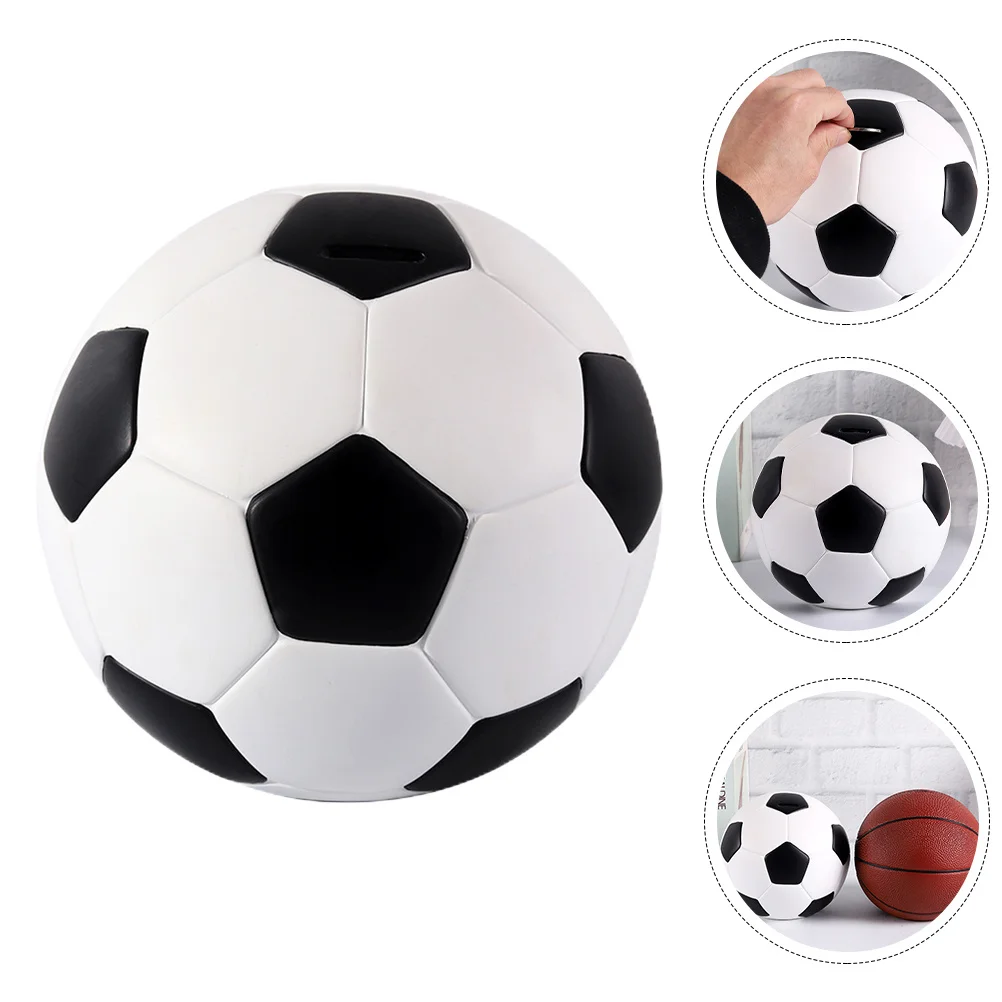 Voetbalontwerp Spaarpot Kind Muntautomaat Desktop Geldbesparing voor kamerdecoratie Leuke vormige spaarpot voor het besparen van munten bij