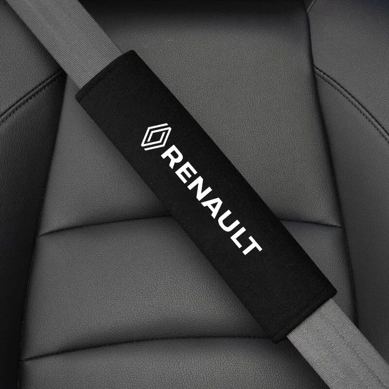 2 قطعة غطاء حزام مقعد السيارة الكتف ألياف الكربون حماية الحال بالنسبة لرينو كليو ميجان ترافيك كابتور ماستر لوجان كانجو داستر سبو