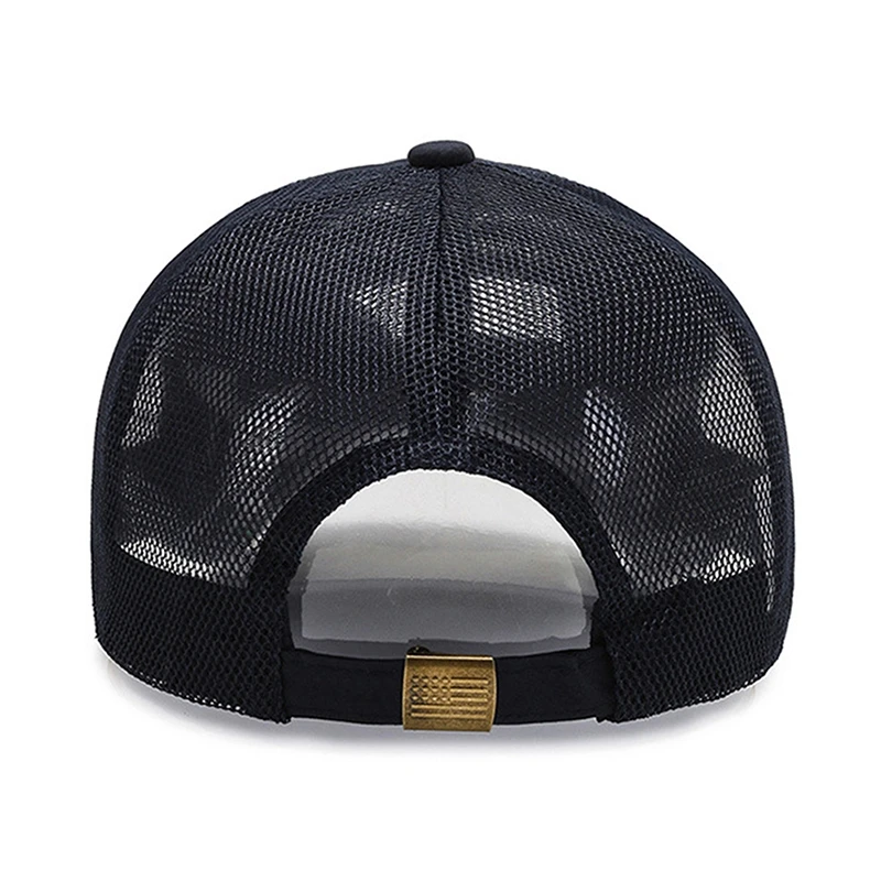 Breathable Summer Visors Caps Unisex Ponytail Hats Mesh Snapback Hat Adjustable Belts Golf Cap Hip Hop Trucker Hats Casquette