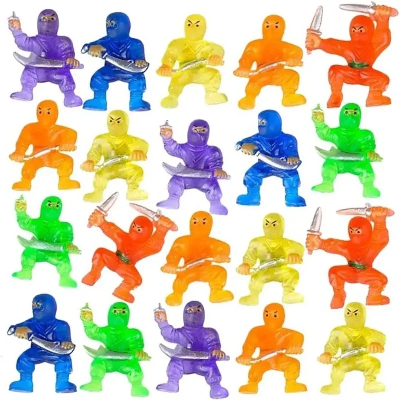 10/100Pcs Mini Ninja Action Model Children Fun Toys Cartoon Anime Action Doll A That Can Be Loaded With Twisted Eggs Kids Gift