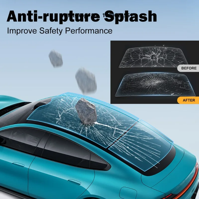 Magnetic Sputtering 98.6% IR Rejection VLT 16.7% Weather Resistant Exterior Install Auto Roof Film
