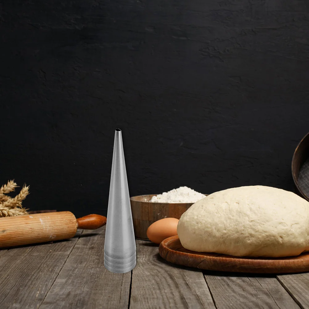 

12 Pcs Croissant Mold Stainless Steel Cannoli Tubes Spiral Baking Sticks Bread Forms Hollow Pastry Decorative Reusable