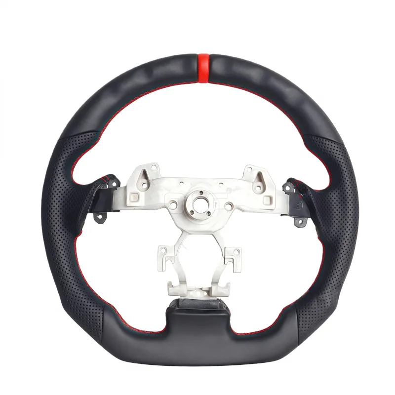 Nappa Leather G37 Sedan Steering Wheel With Red Calibration Mark 2009 2010 2011 2012 2013for  Infiniti G37 Coupe