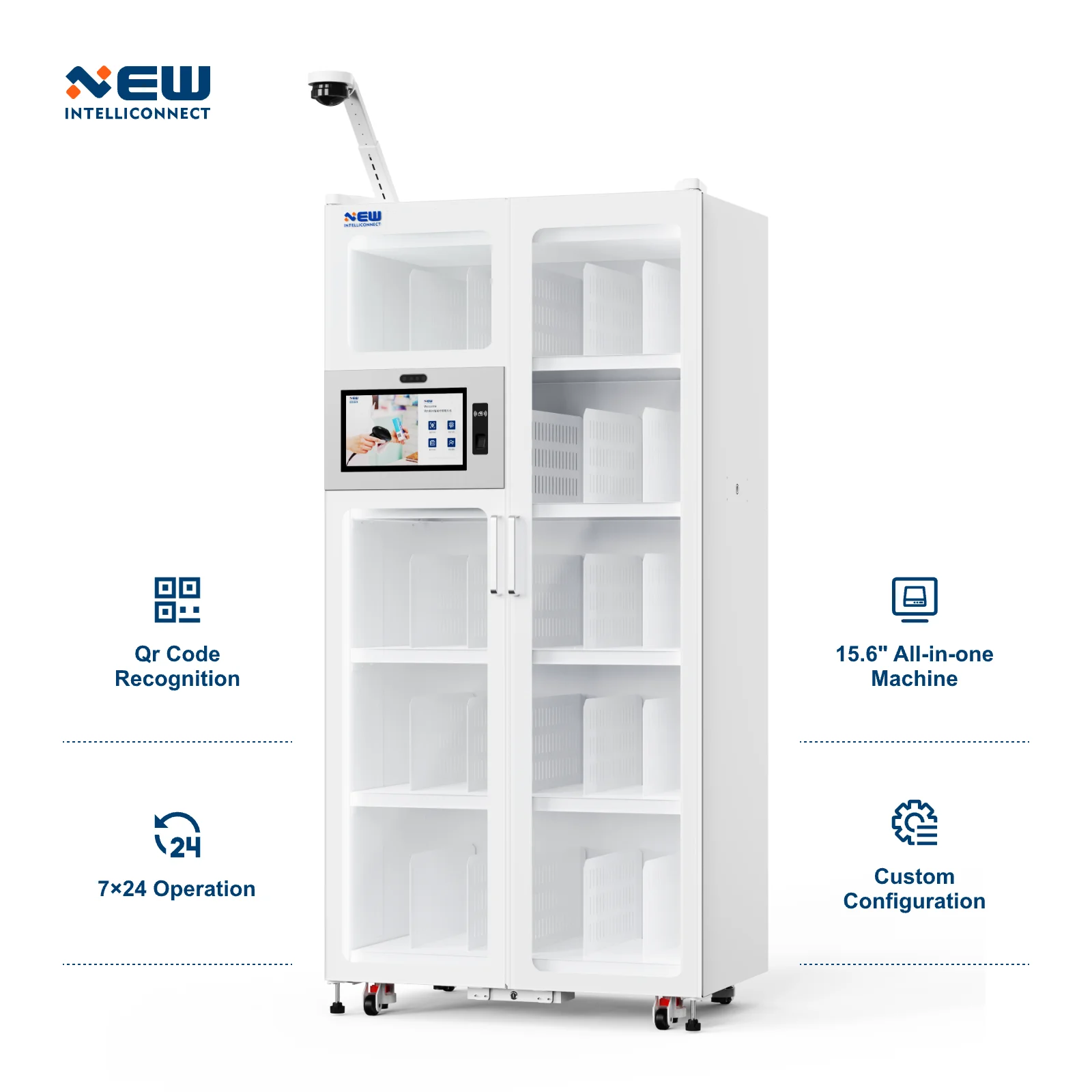 ตู้ล็อกเกอร์สแกนอัจฉริยะสำหรับการจัดการคลังสินค้า  ตู้ควบคุมการเข้าออกด้วยระบบไบโอเมตริกซ์สำหรับการจัดการสำนักงาน