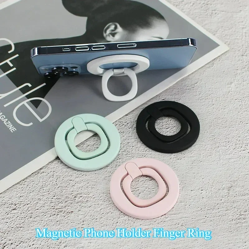 YPMMagnetic Phone Holder Finger Ring 360 Grip Degree Rotating Phone Stand Black White Green Pink for Car Mount Phone Accessories