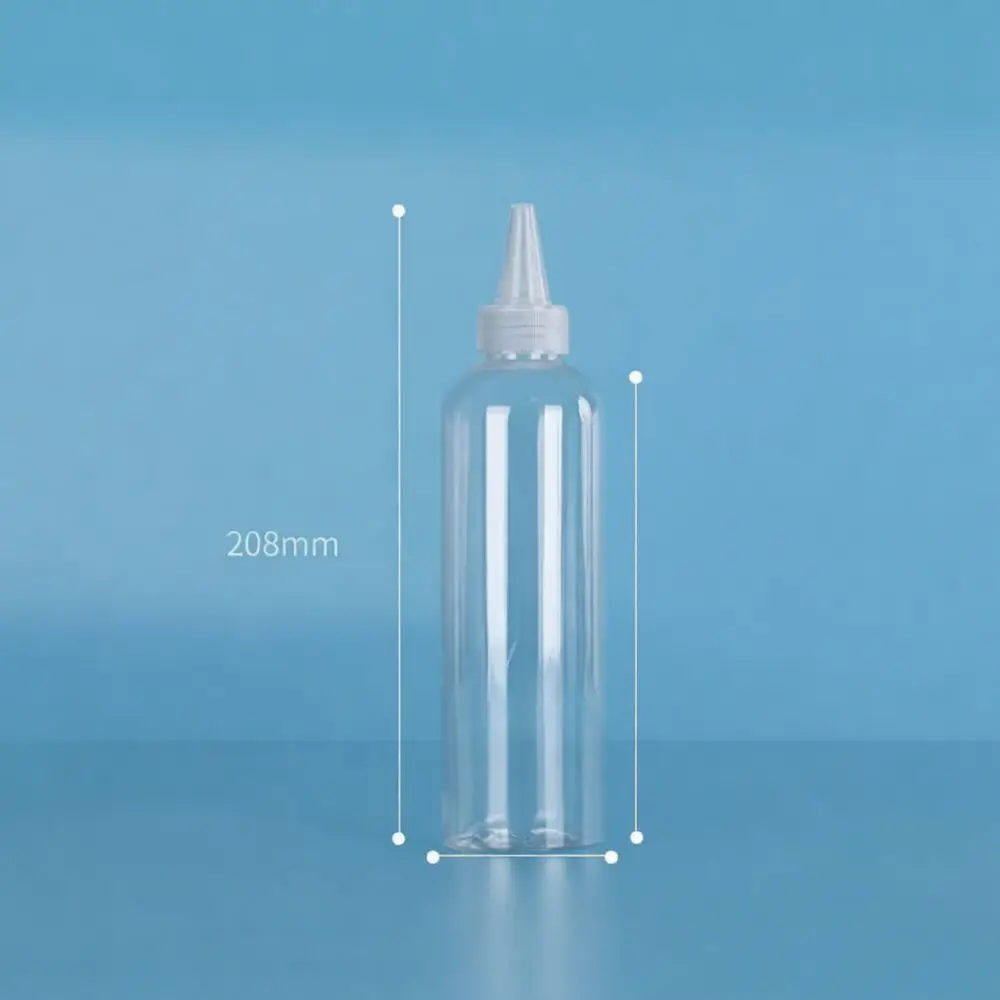 Durable PET Plastic Squeeze Bottle Transparent Tip Container For Liquid Dispensing Paint Glue Craft Supply Aid