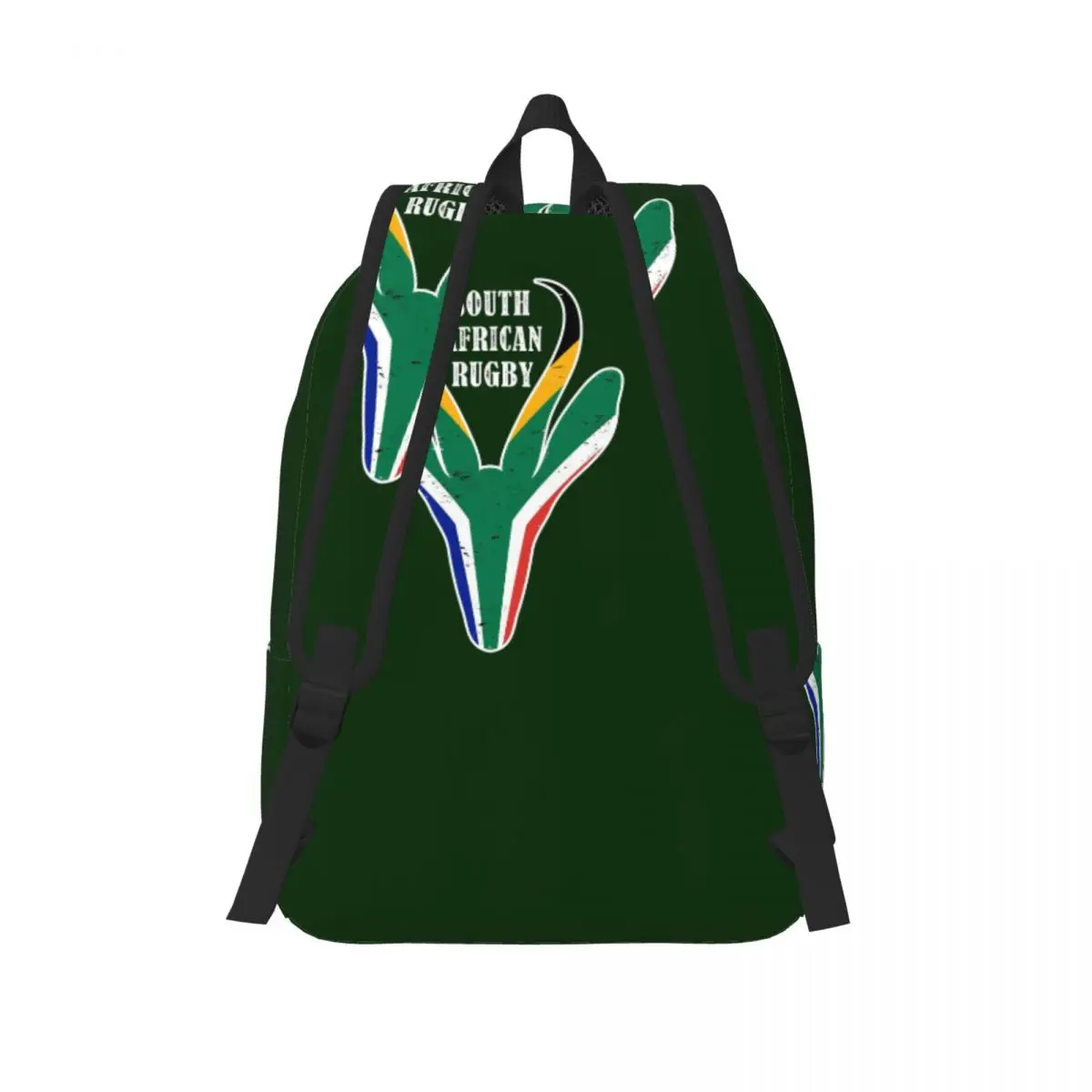 Springbok Face South Africa Student Backpack School Bag Hiking Travel Daypack for Men Women Fashion Bookbag Shoulder Bags