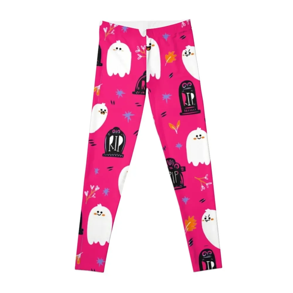 

Halloween Creepy Ghosts RIP Pattern Leggings Sports pants woman workout clothes for Women sportwear Womens Leggings